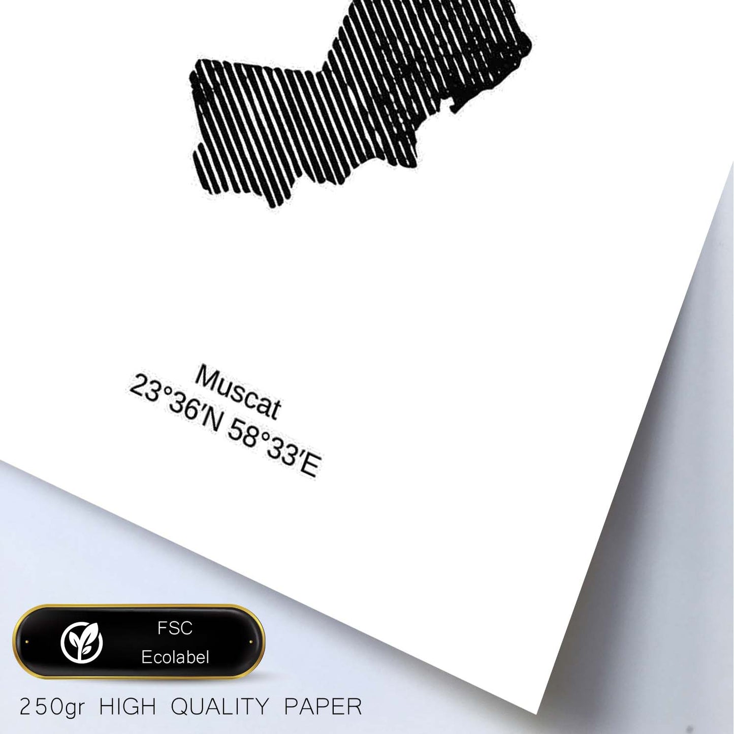 Poster de Omán. Láminas de paises y continentes del mundo.-Artwork-Nacnic-Nacnic Estudio SL