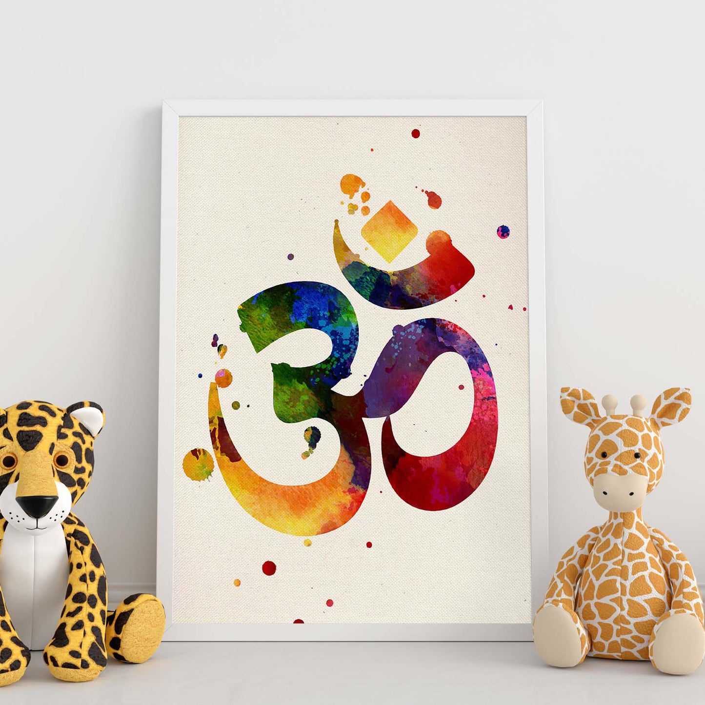 Poster de Omm con diseño acuarela. Mix de láminas con estilo acuarela-Artwork-Nacnic-Nacnic Estudio SL