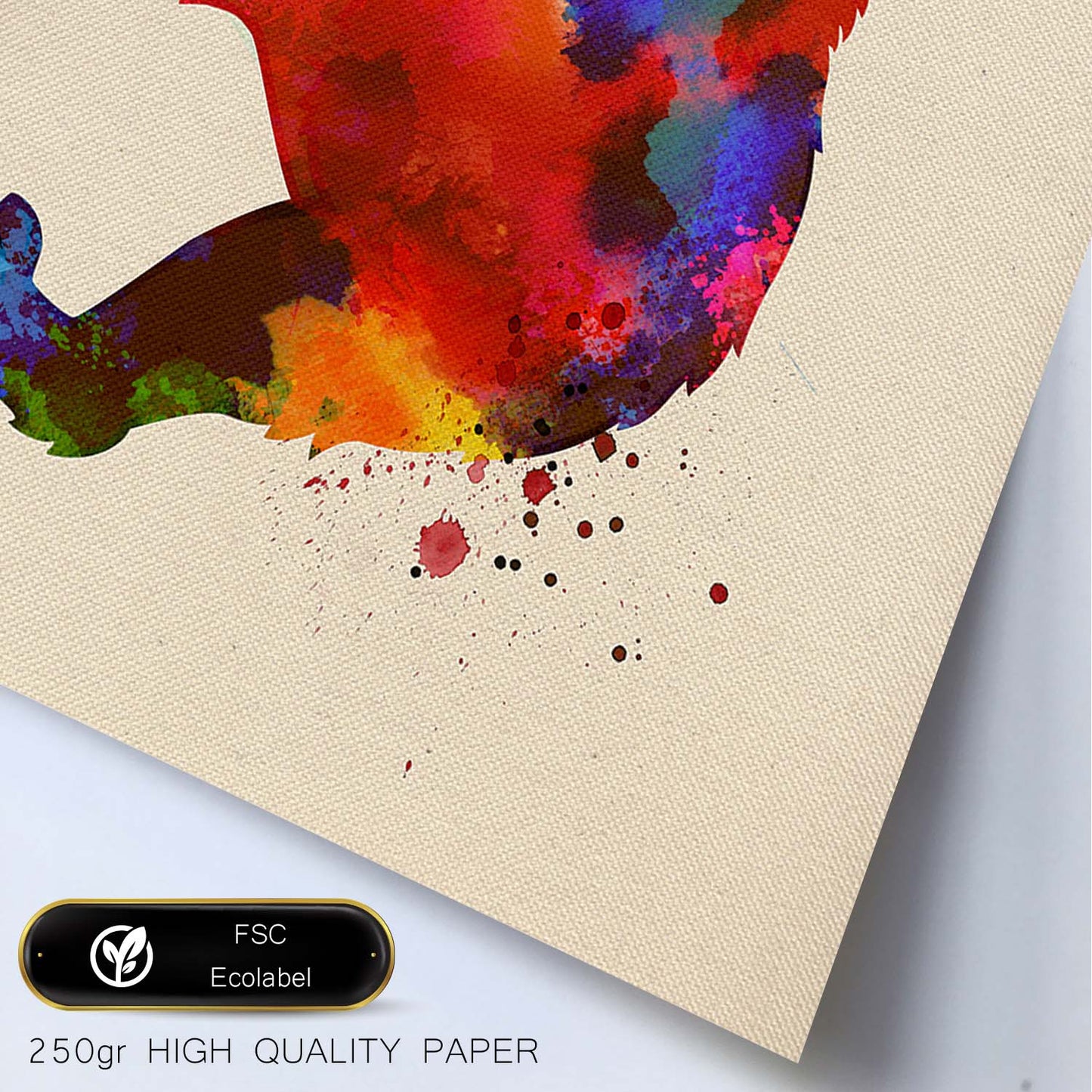 Poster de oso con diseño acuarela. Mix de láminas con estilo acuarela-Artwork-Nacnic-Nacnic Estudio SL