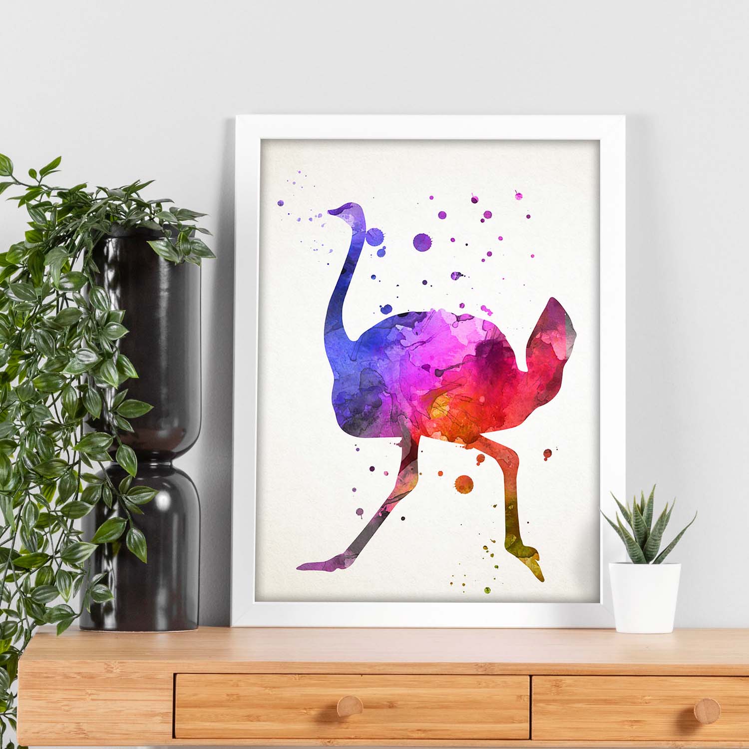 Poster de Ostra estilo acuarela. Láminas de animales con estilo acuarela-Artwork-Nacnic-Nacnic Estudio SL