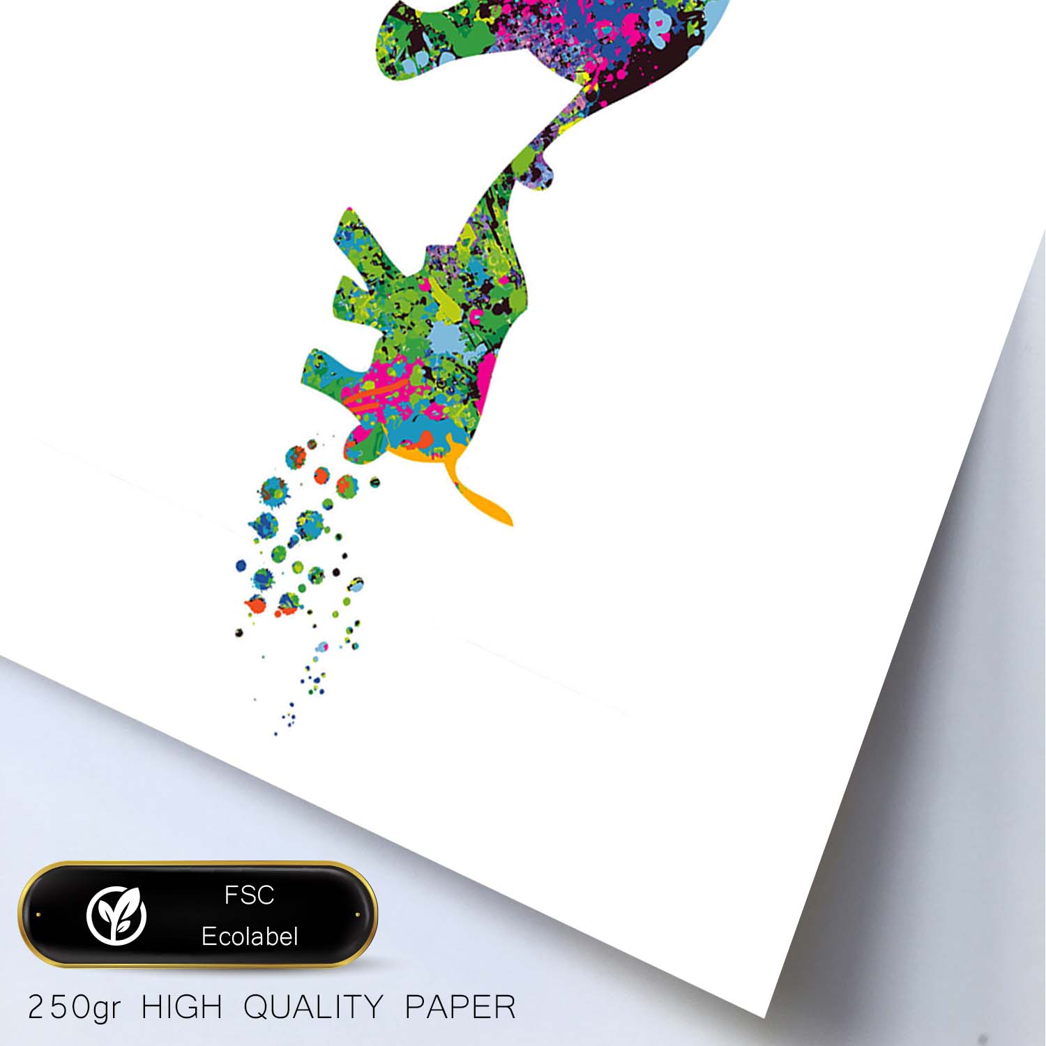 Poster de Padre e hijo elefantes estilo acuarela. Mix de láminas con estilo acuarela-Artwork-Nacnic-Nacnic Estudio SL