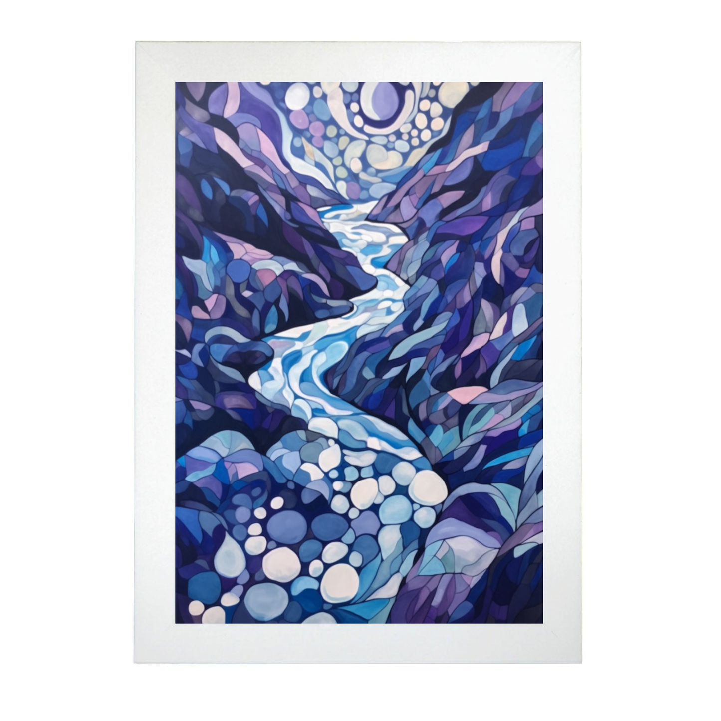 Póster Abstracto de Montaña Dramática