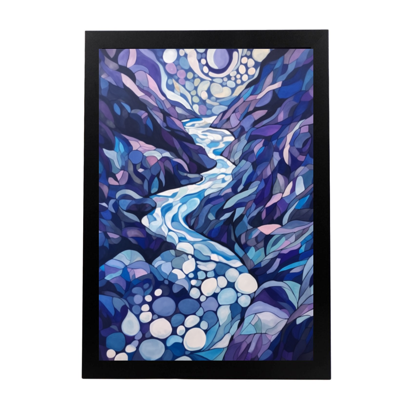 Póster Abstracto de Montaña Dramática
