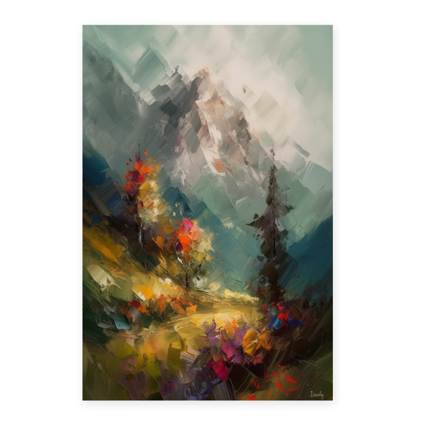 Póster de Paisaje Dramático