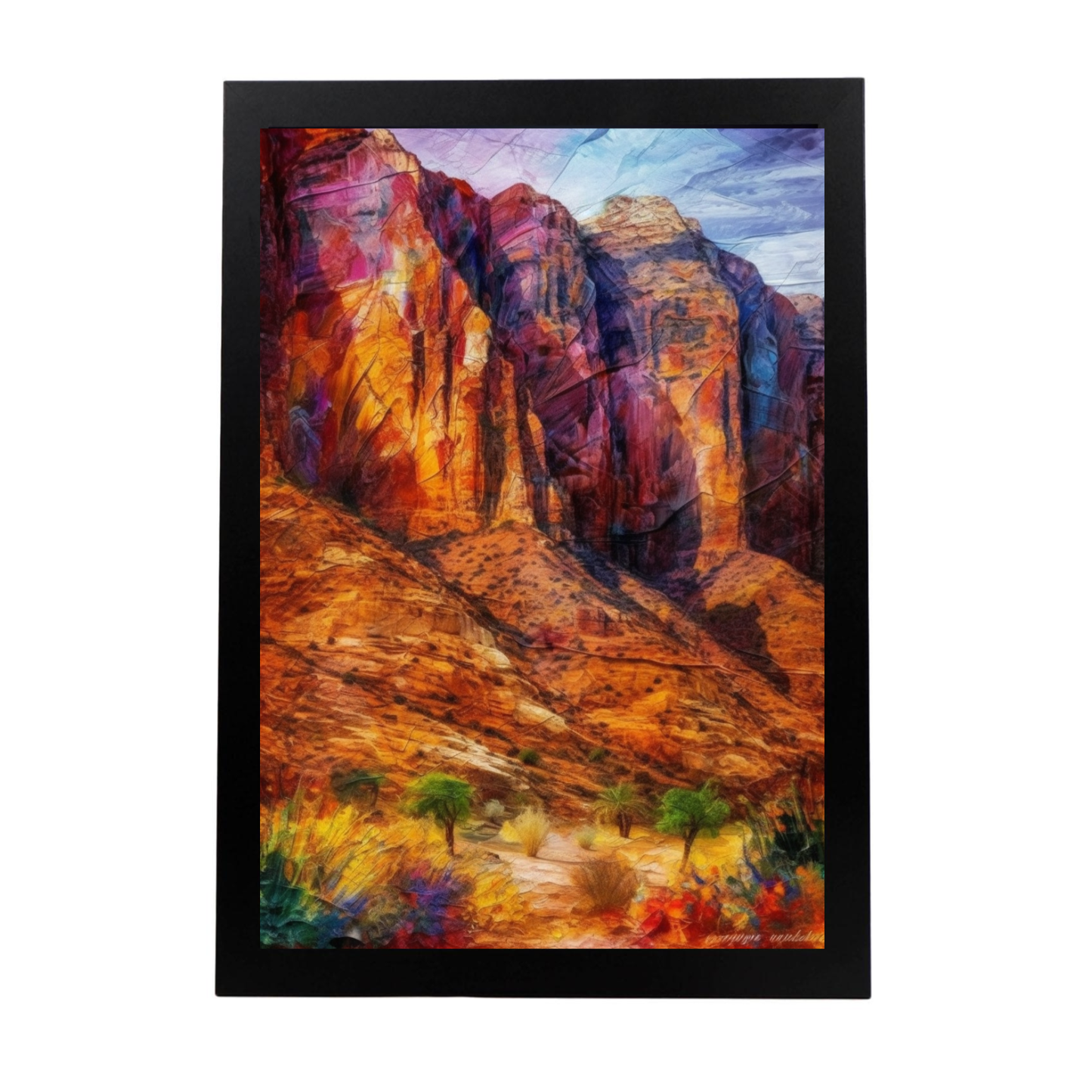 Póster de Paisaje Dramático en Óleo de Nacnic