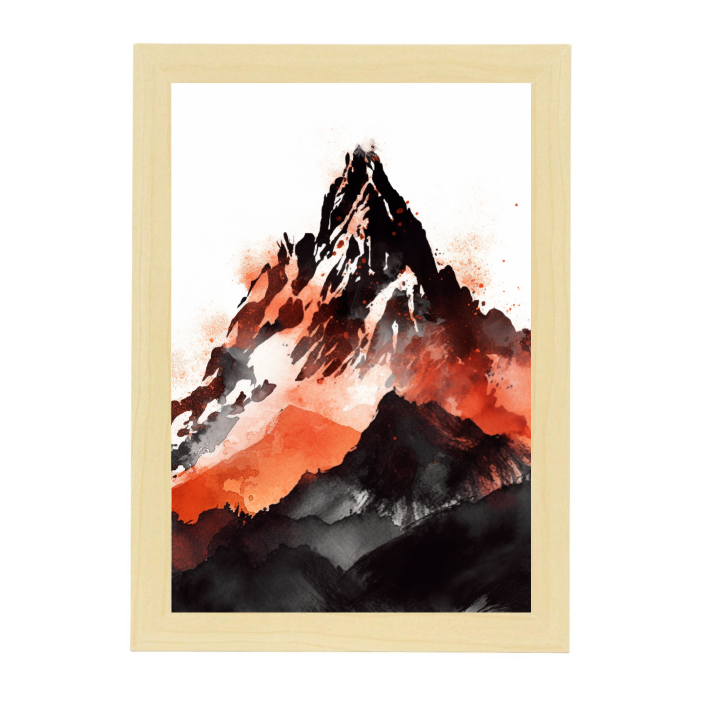 Lámina de Paisaje Montañoso en Acuarela