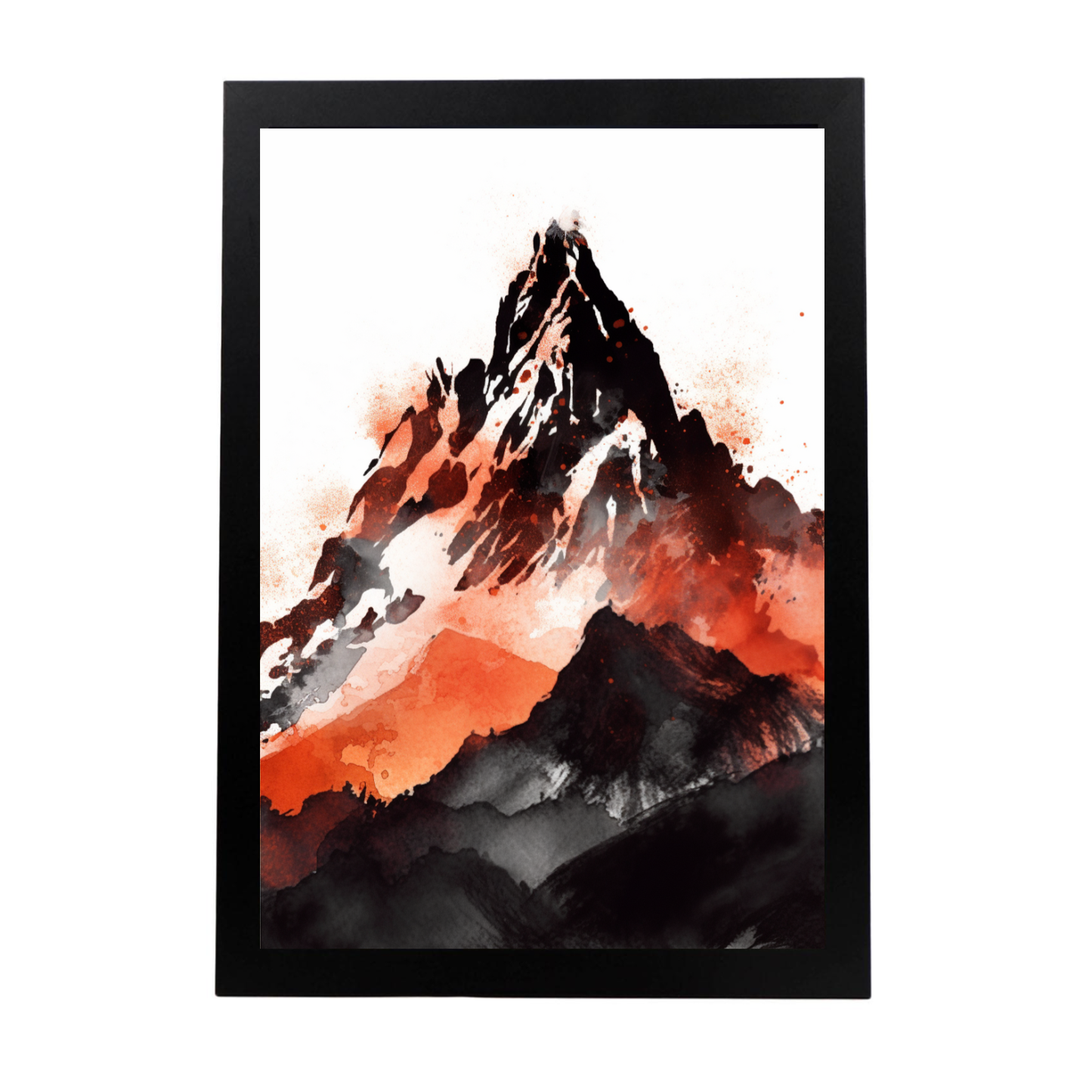 Lámina de Paisaje Montañoso en Acuarela