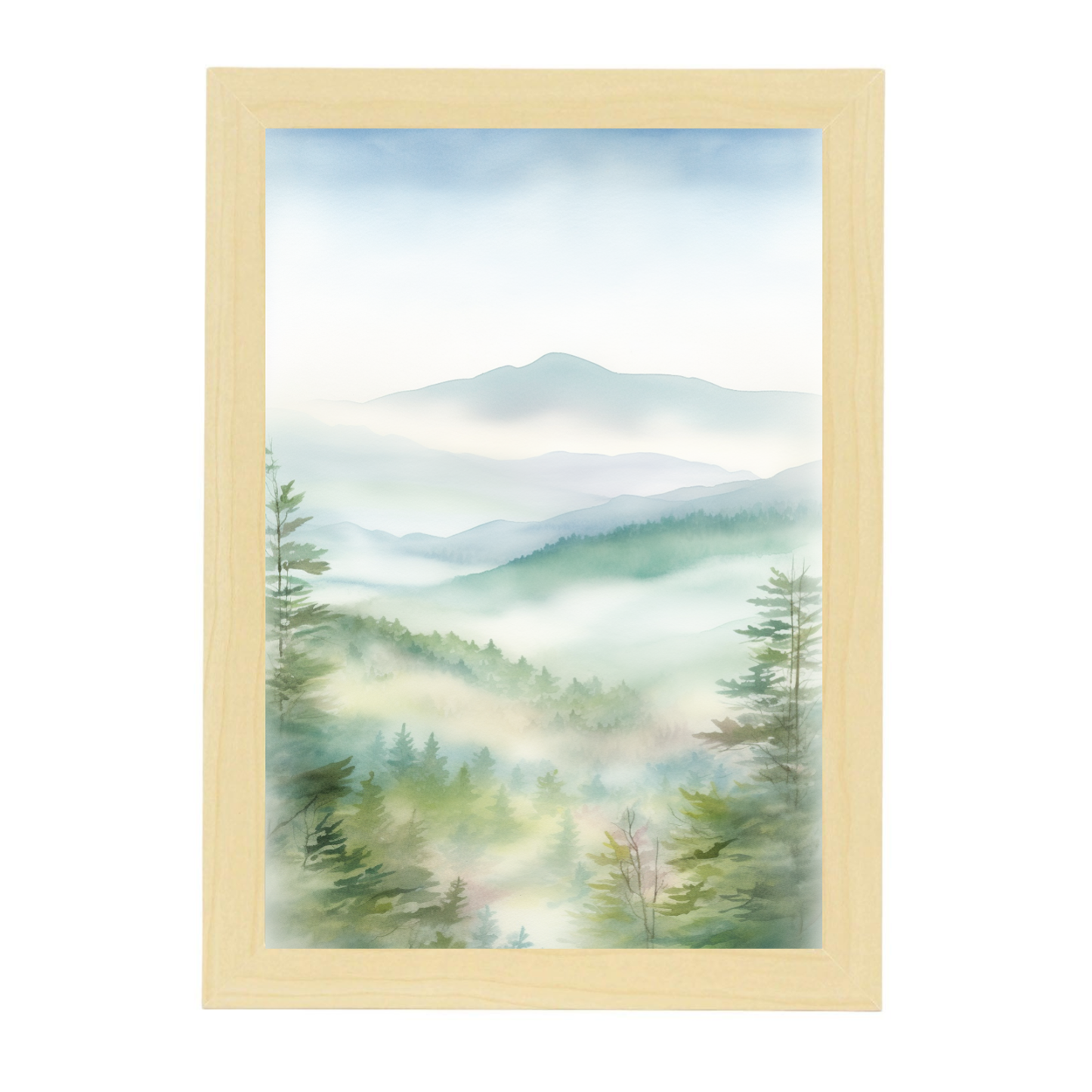 Póster de paisajes apacibles y serenos
