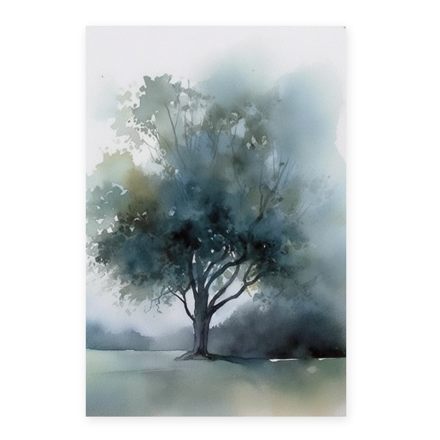 Póster de Paisajes Serenos en Acuarela