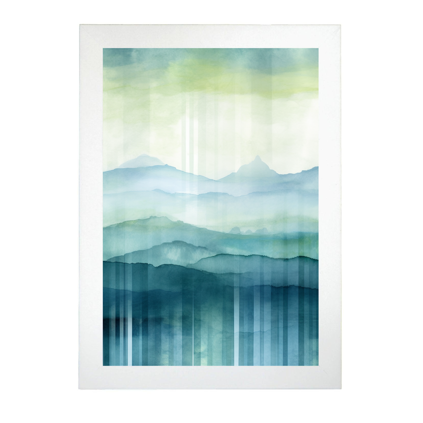 Poster de paisajes serenos en acuarela
