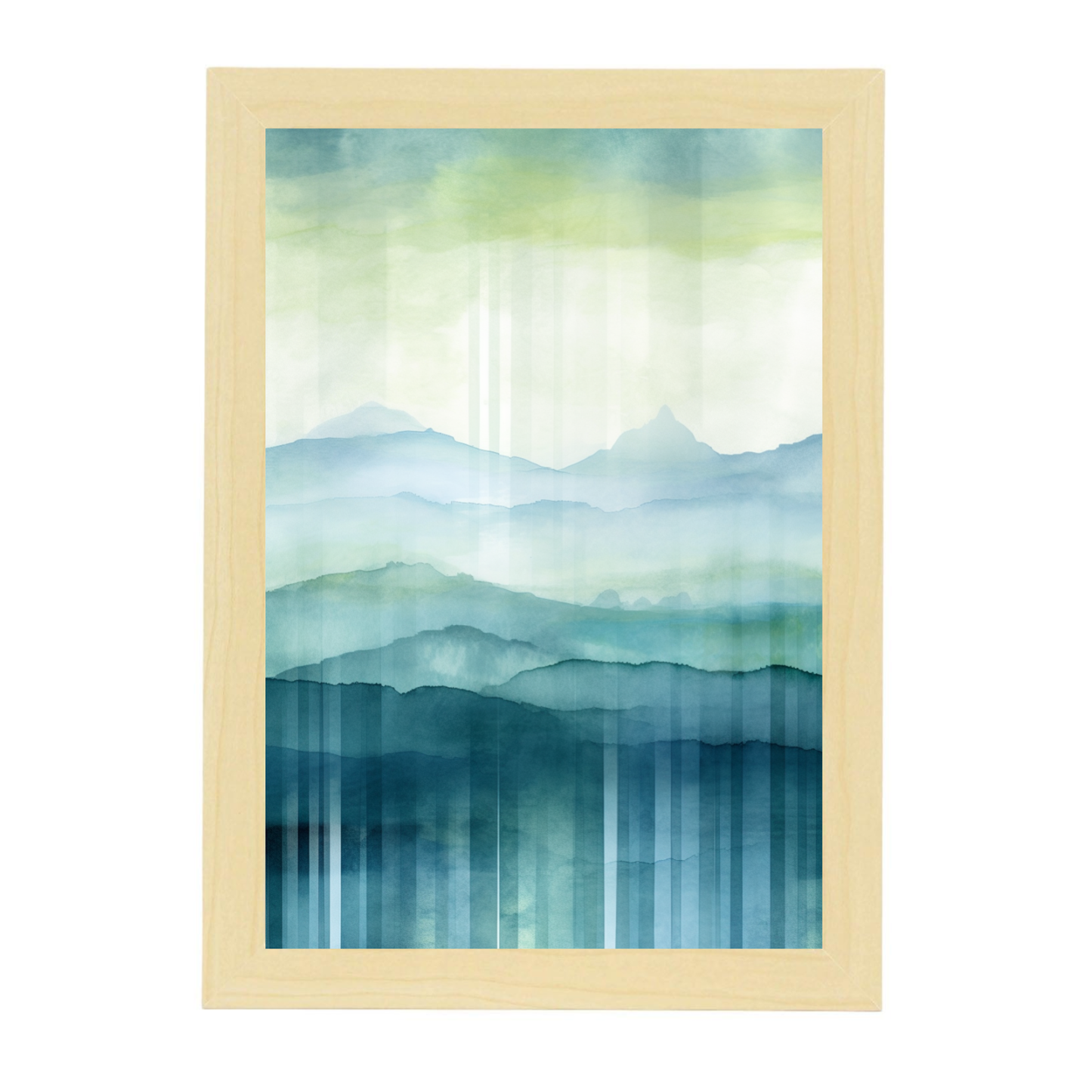 Poster de paisajes serenos en acuarela