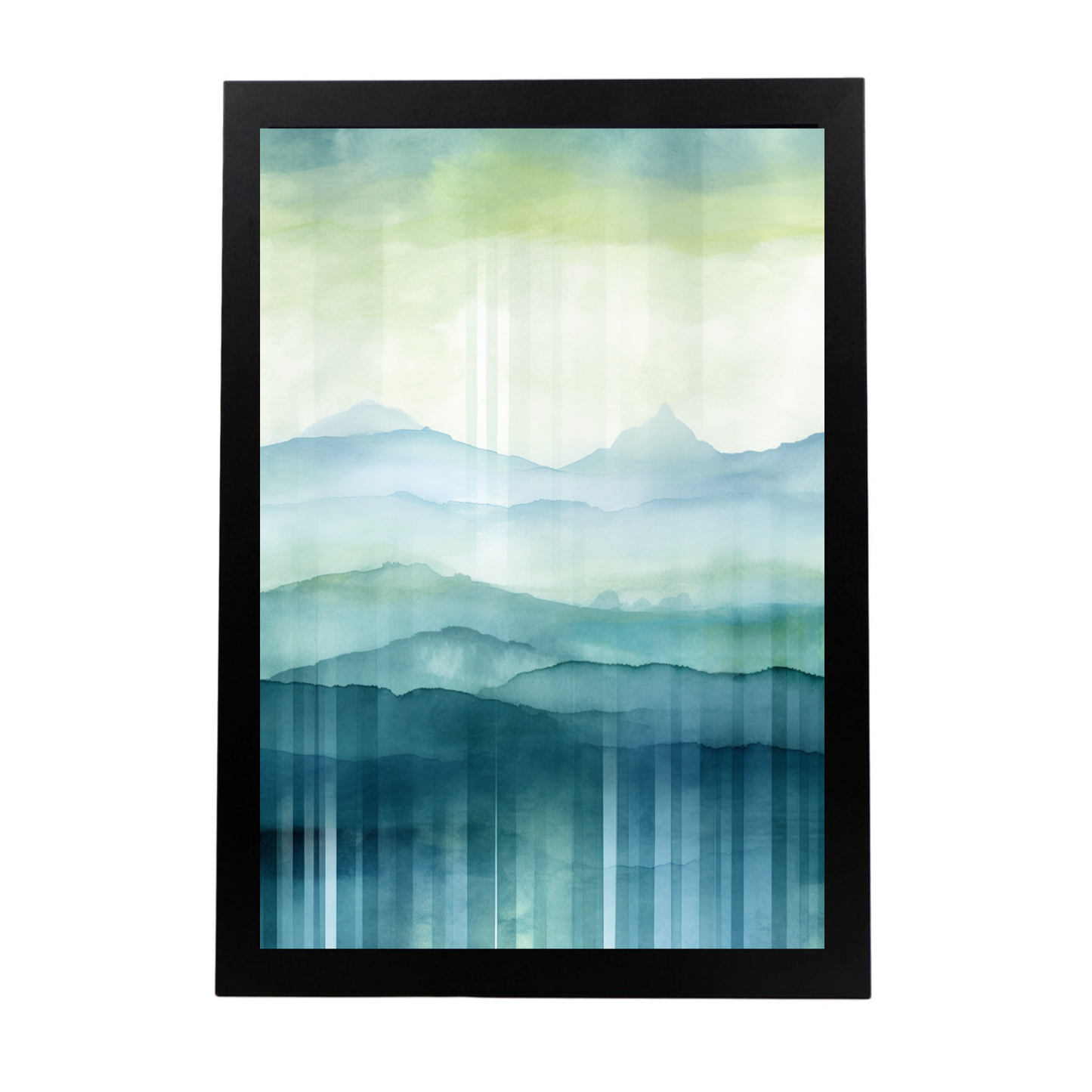 Poster de paisajes serenos en acuarela