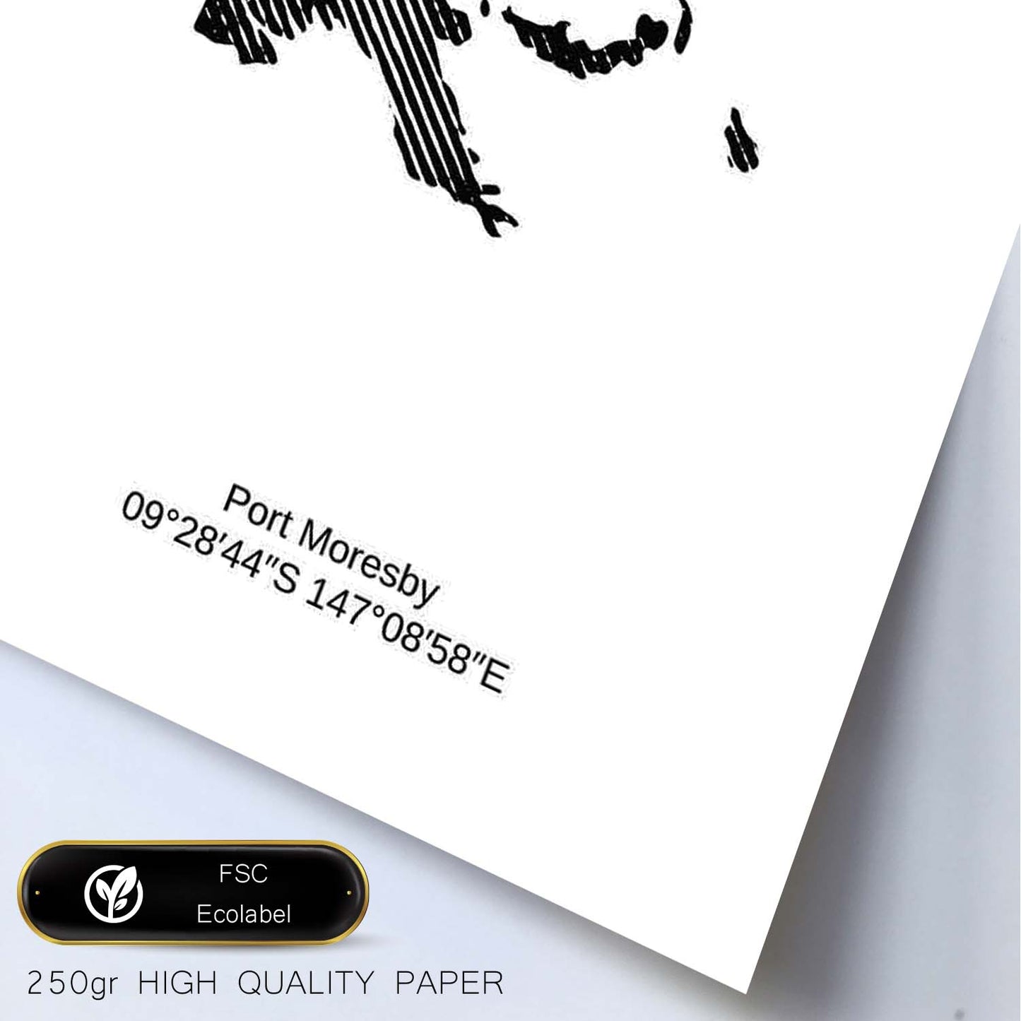 Poster de Papua. Láminas de paises y continentes del mundo.-Artwork-Nacnic-Nacnic Estudio SL