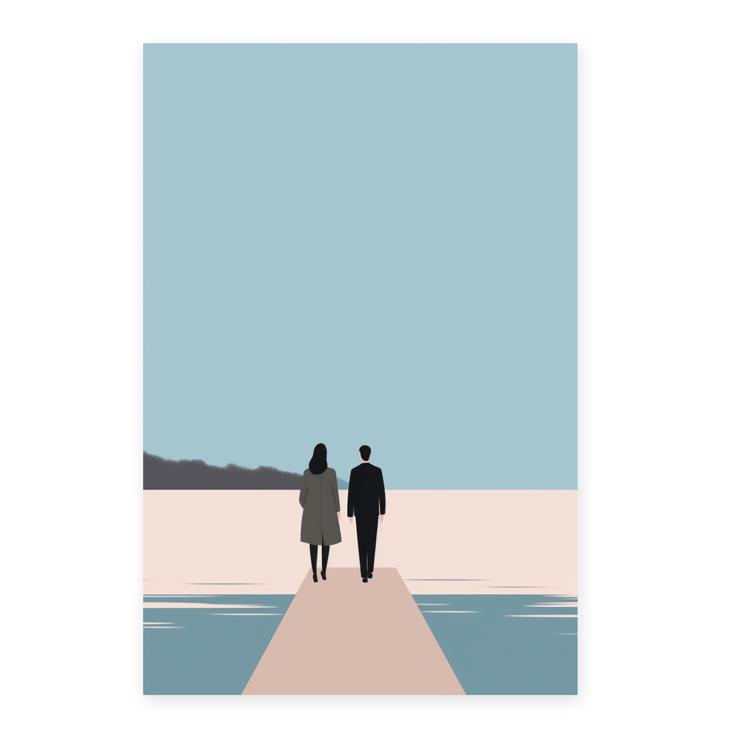 Póster de Pareja Elegante