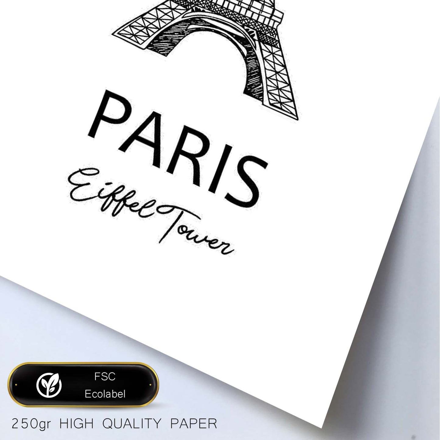 Poster de Paris - Torre Eiffel. Láminas con monumentos de ciudades.-Artwork-Nacnic-Nacnic Estudio SL