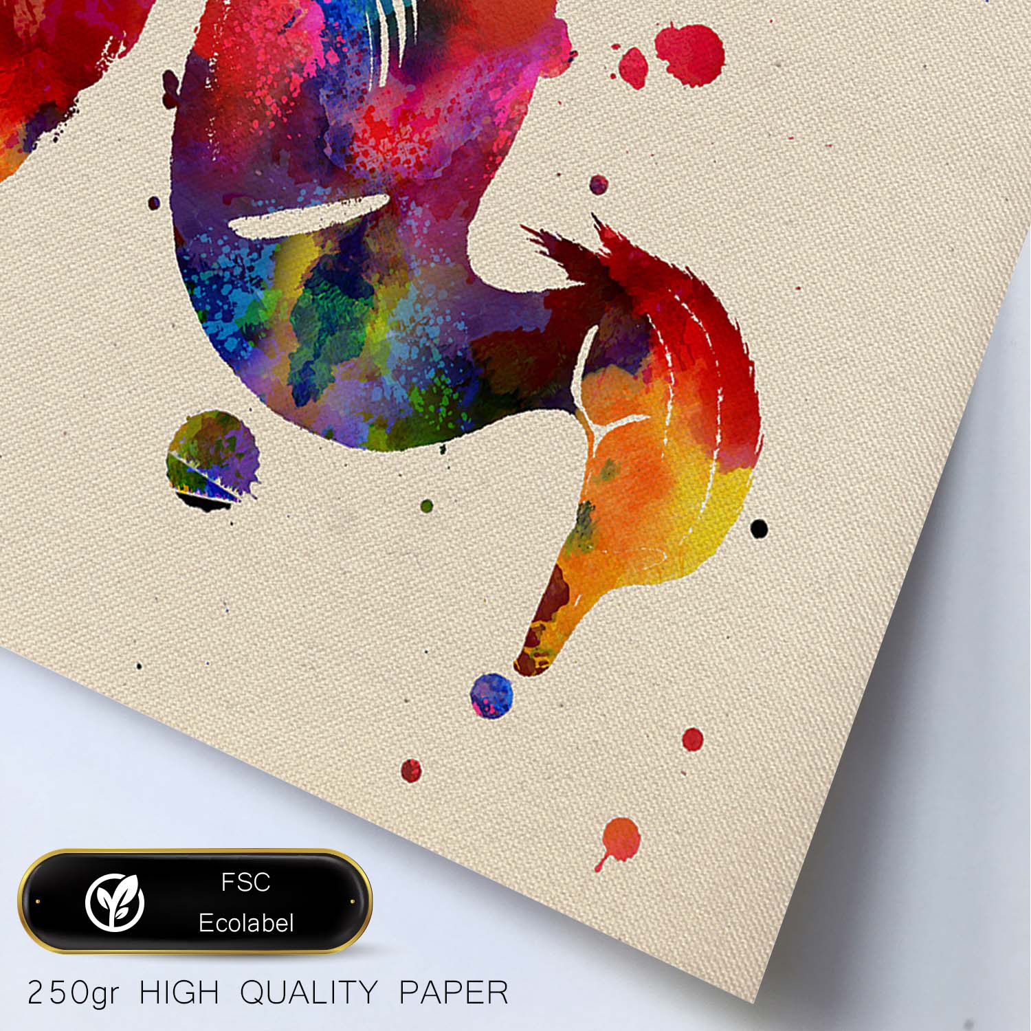 Poster de Pato con diseño acuarela. Mix de láminas con estilo acuarela-Artwork-Nacnic-Nacnic Estudio SL