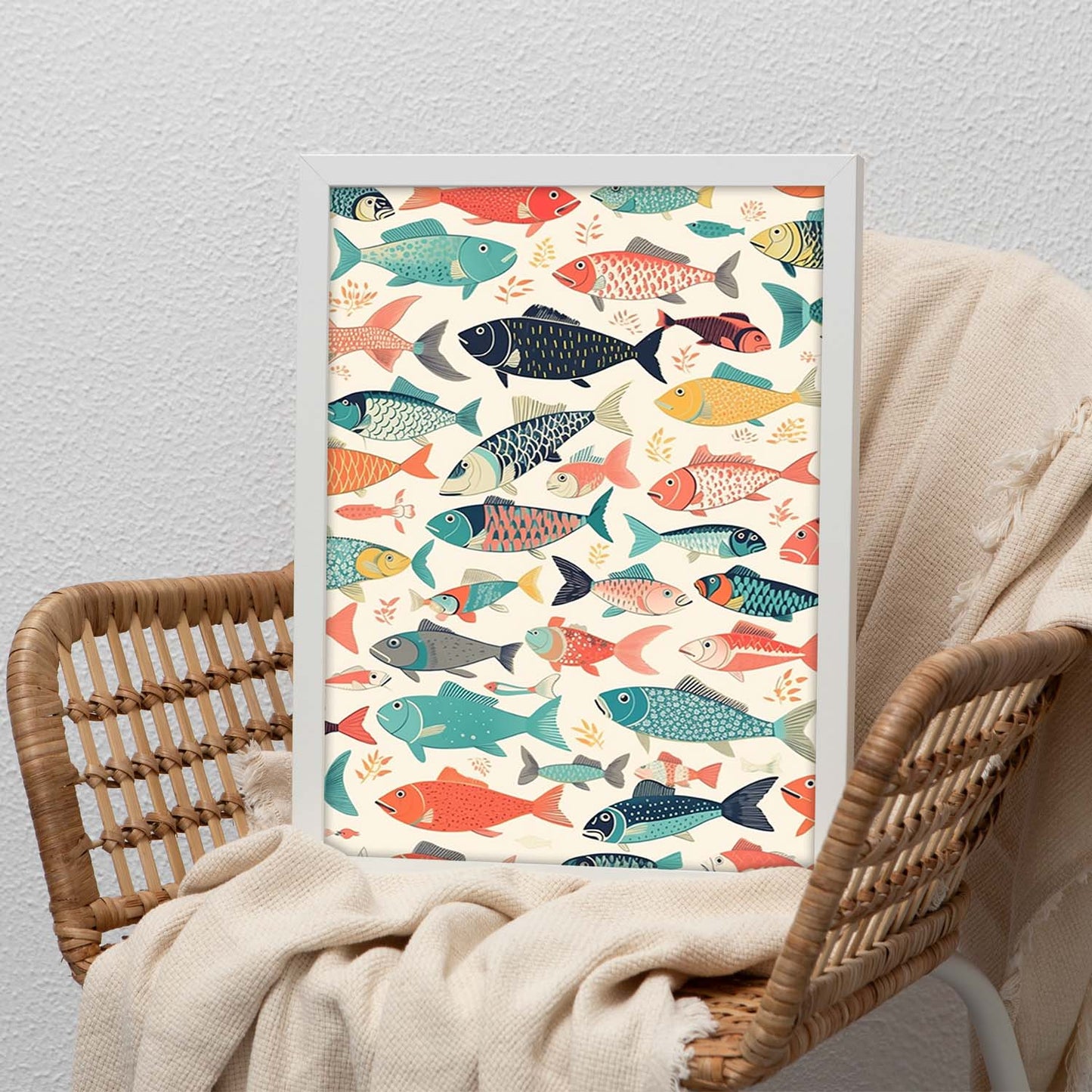 Póster de Peces Multicolores