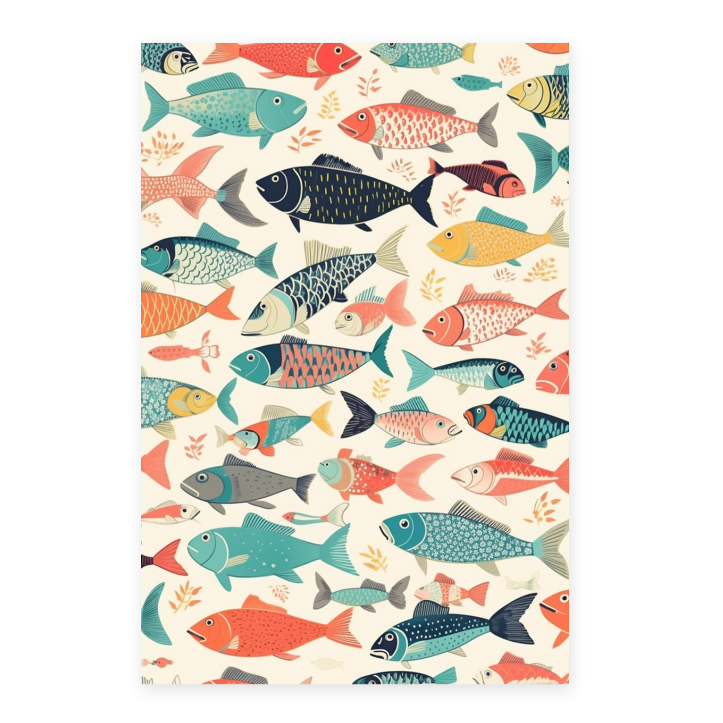 Póster de Peces Multicolores