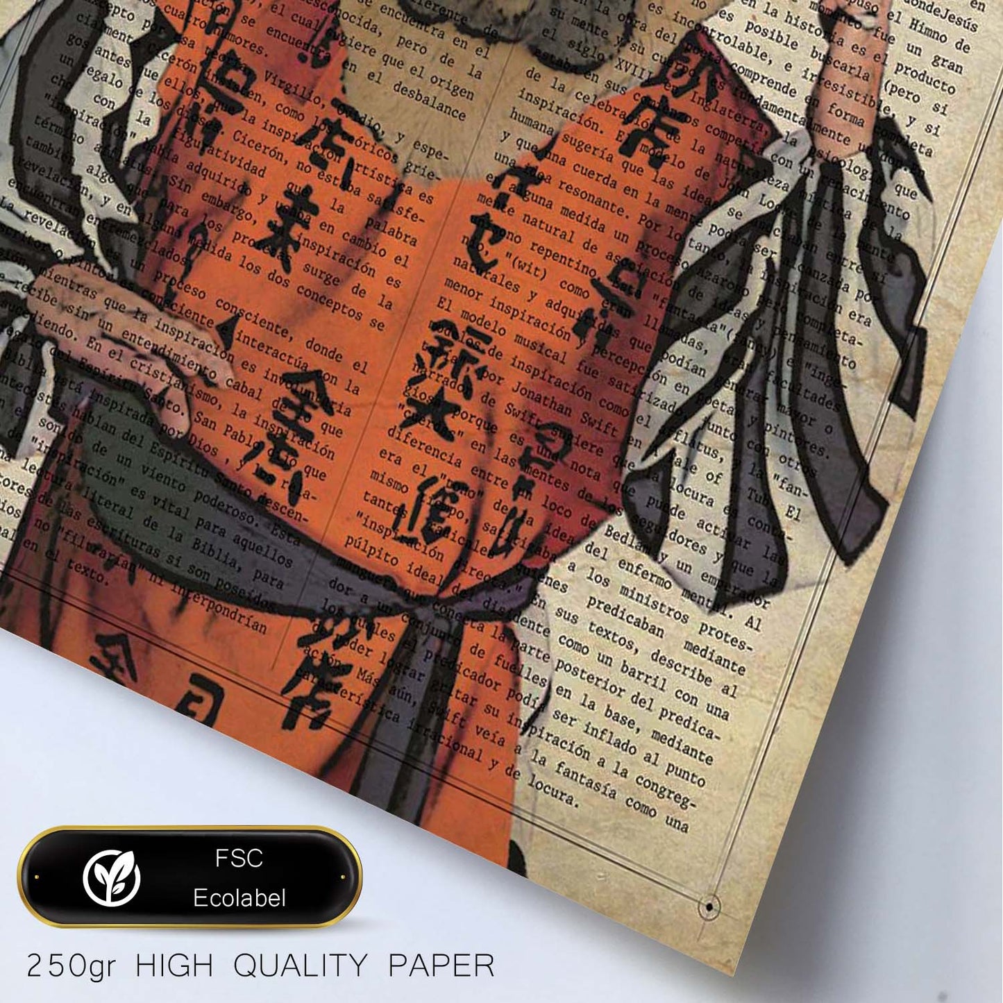 Poster de Perro Kung fu. Láminas de animales con definiciones. Ilustraciones de animales con textos.-Artwork-Nacnic-Nacnic Estudio SL