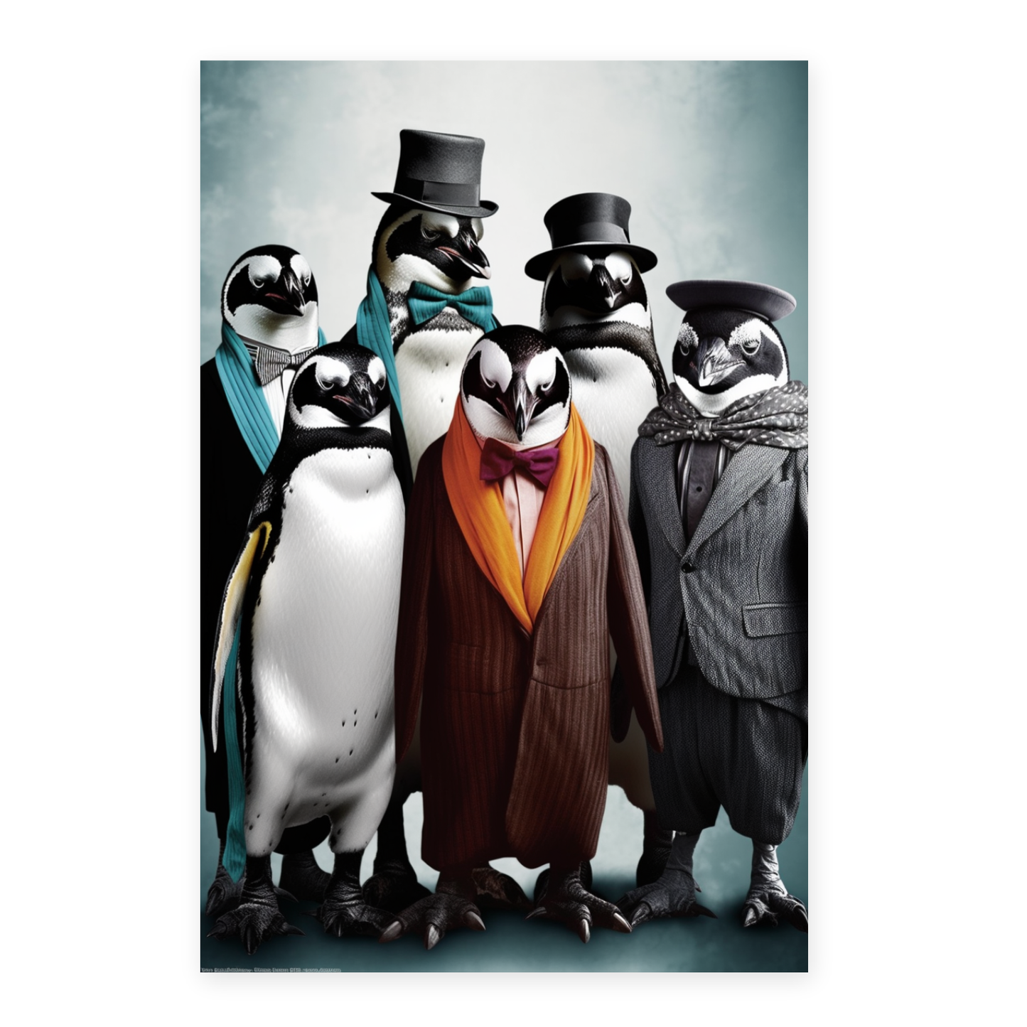 Póster de Pingüinos de Moda