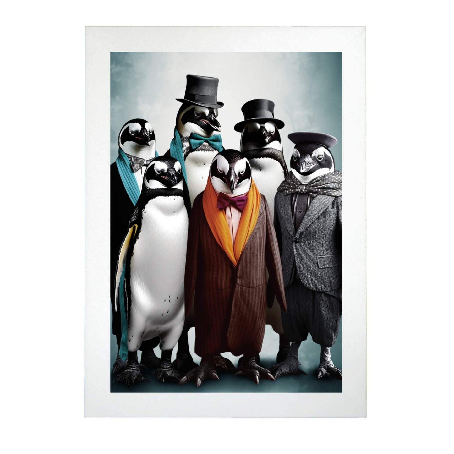 Póster de Pingüinos de Moda
