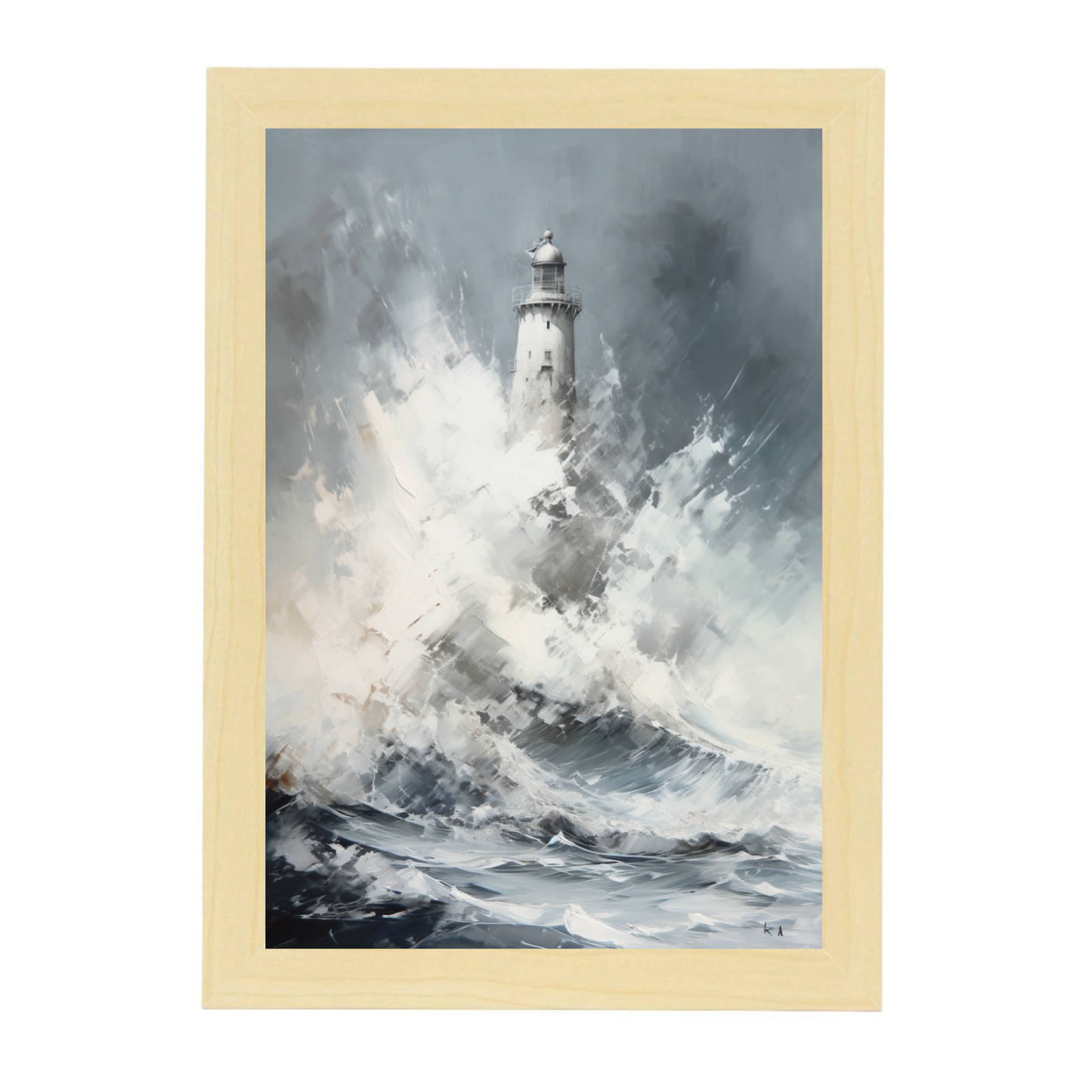 Póster de Pintura Abstracta al Óleo