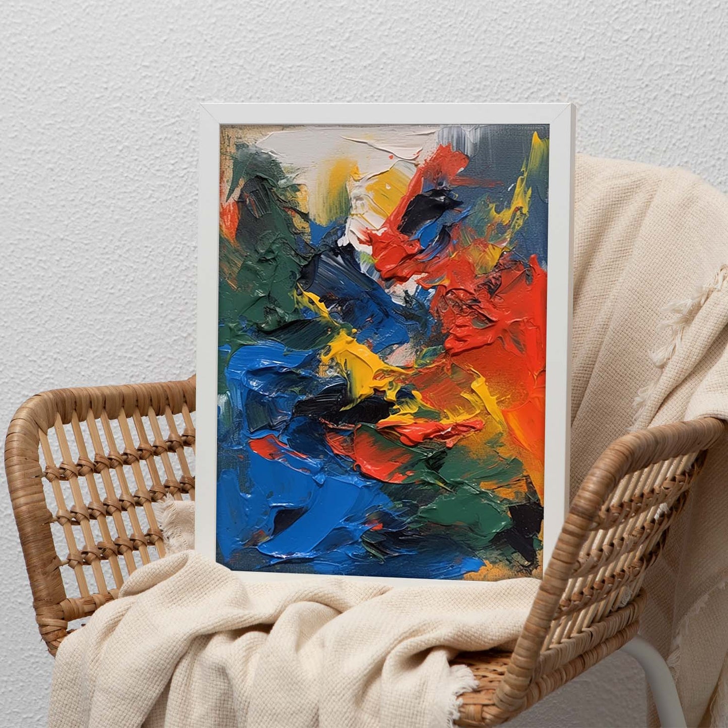 Póster de Pintura Abstracta Energética