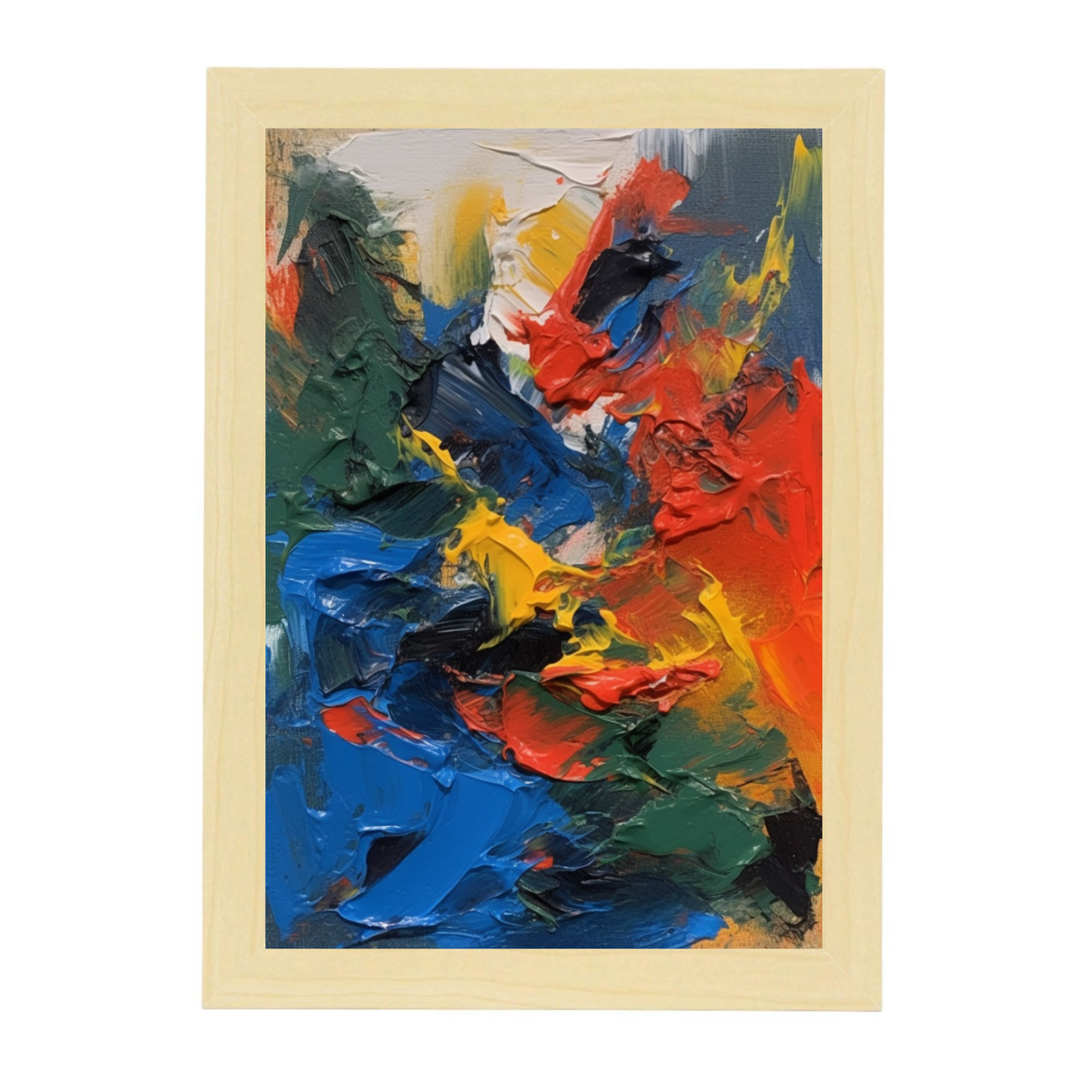Póster de Pintura Abstracta Energética