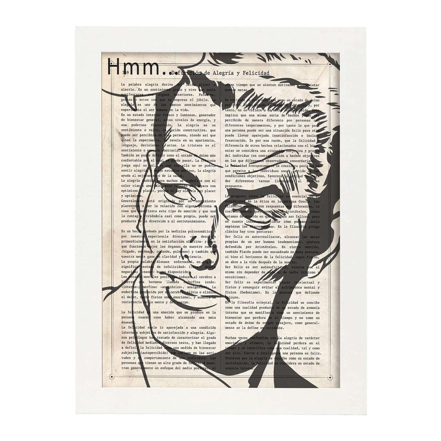 Poster de Pop Art. Lámina de Hombre pensando. Diseños coloridos con temática Pop Art.-Artwork-Nacnic-Nacnic Estudio SL