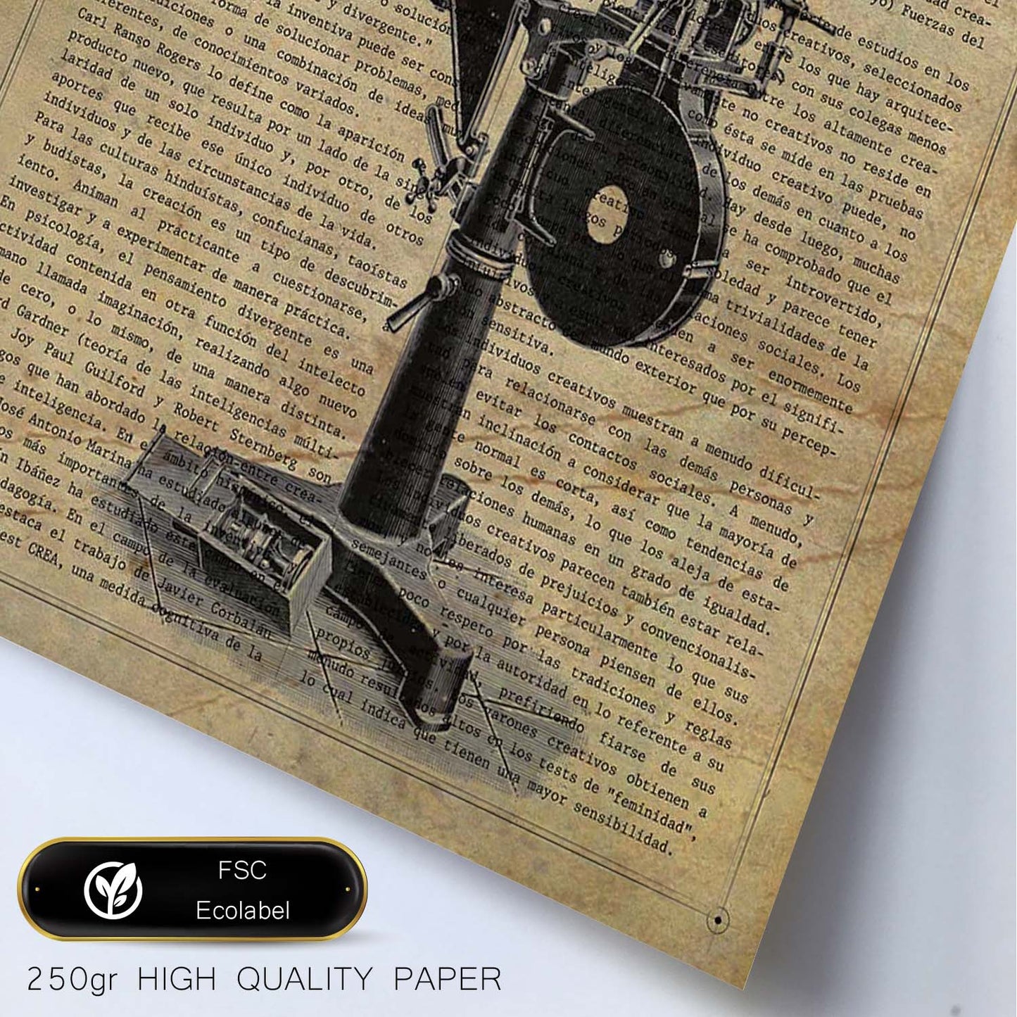 Poster de Proyector de cine. Láminas vintage con definiciones. Diseño de interiores.-Artwork-Nacnic-Nacnic Estudio SL