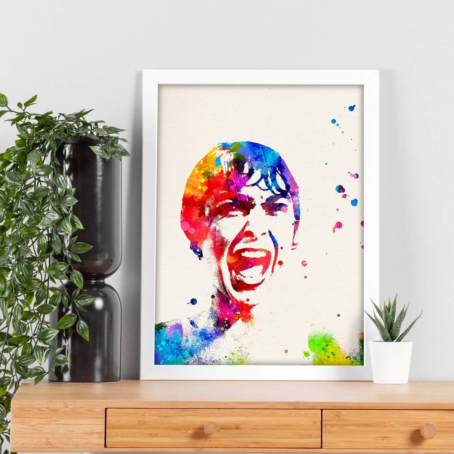 Poster de Psycho. Láminas de cine, películas, y actores. Posters de películas antiguas con estilo acuarela.-Artwork-Nacnic-Nacnic Estudio SL