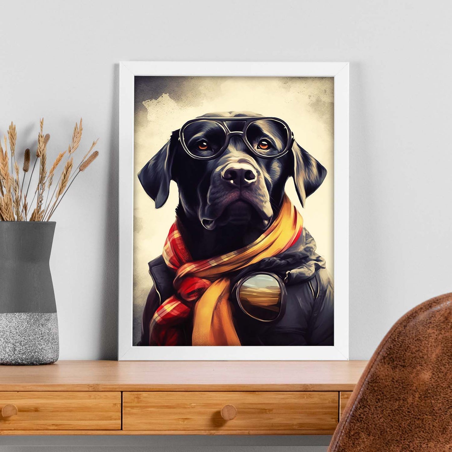Póster de Mascota en Estilo