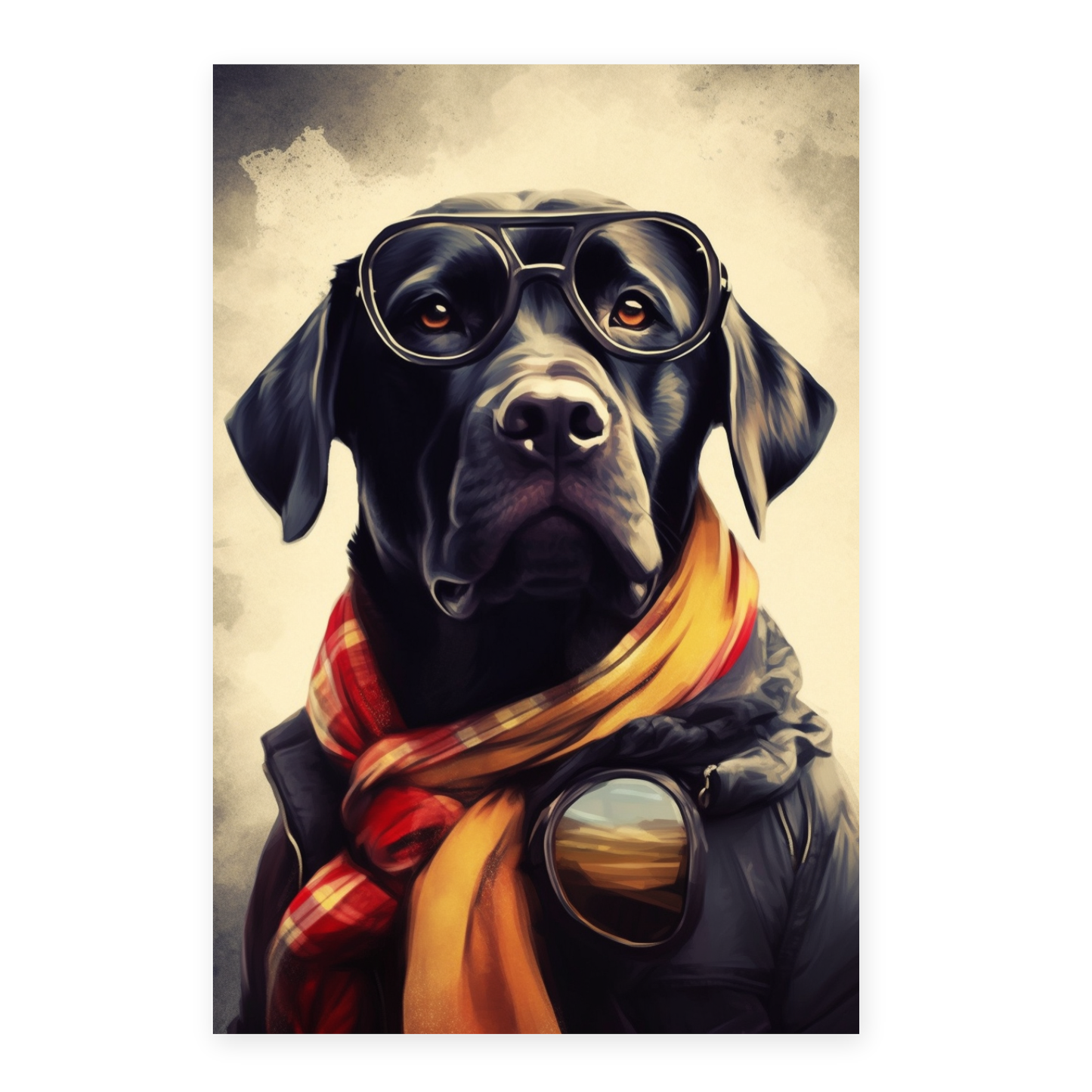 Póster de Mascota en Estilo