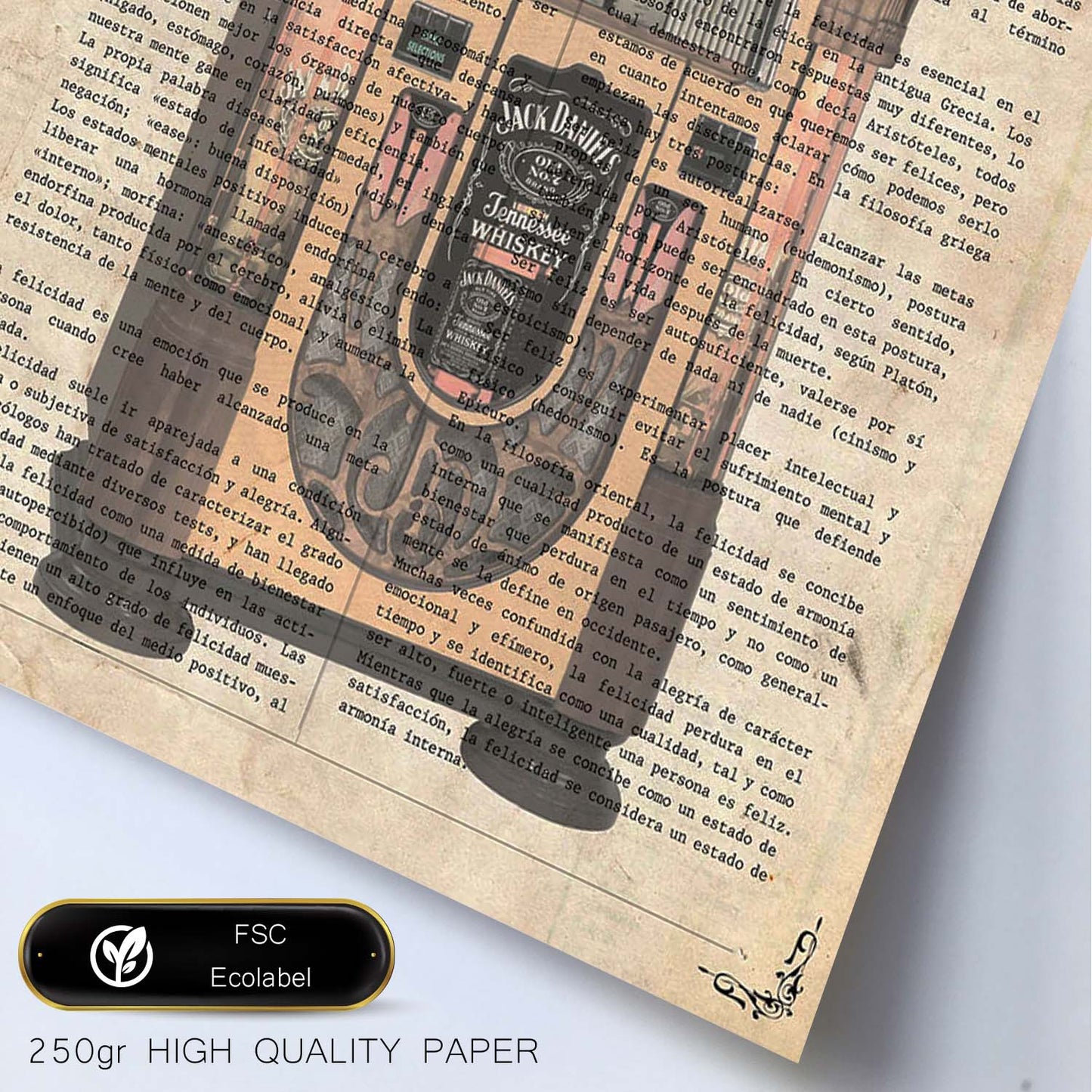 Poster de Rockola. Láminas musicales con definiciones para-Artwork-Nacnic-Nacnic Estudio SL