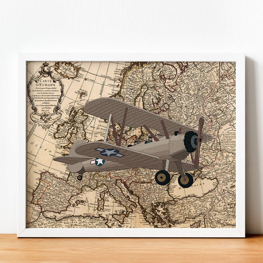 Poster de Rumbo a Rusia. Láminas de mapas del mundo. Decoración con mapas e imágenes vintage.-Artwork-Nacnic-Nacnic Estudio SL