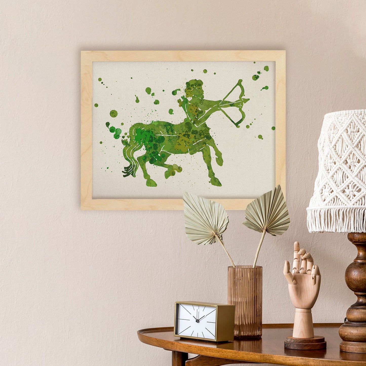 Poster de Sagitario a estilo acuarela. Láminas de los símbolos del zodiaco con diseños coloridos de pintura acuarela.-Artwork-Nacnic-Nacnic Estudio SL
