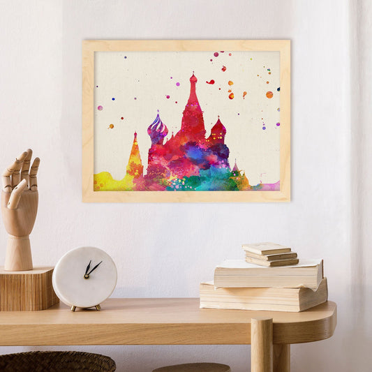 Poster de San Basilio. Láminas e ilustraciones de ciudades, comunidades, y mapas de España.-Artwork-Nacnic-Nacnic Estudio SL