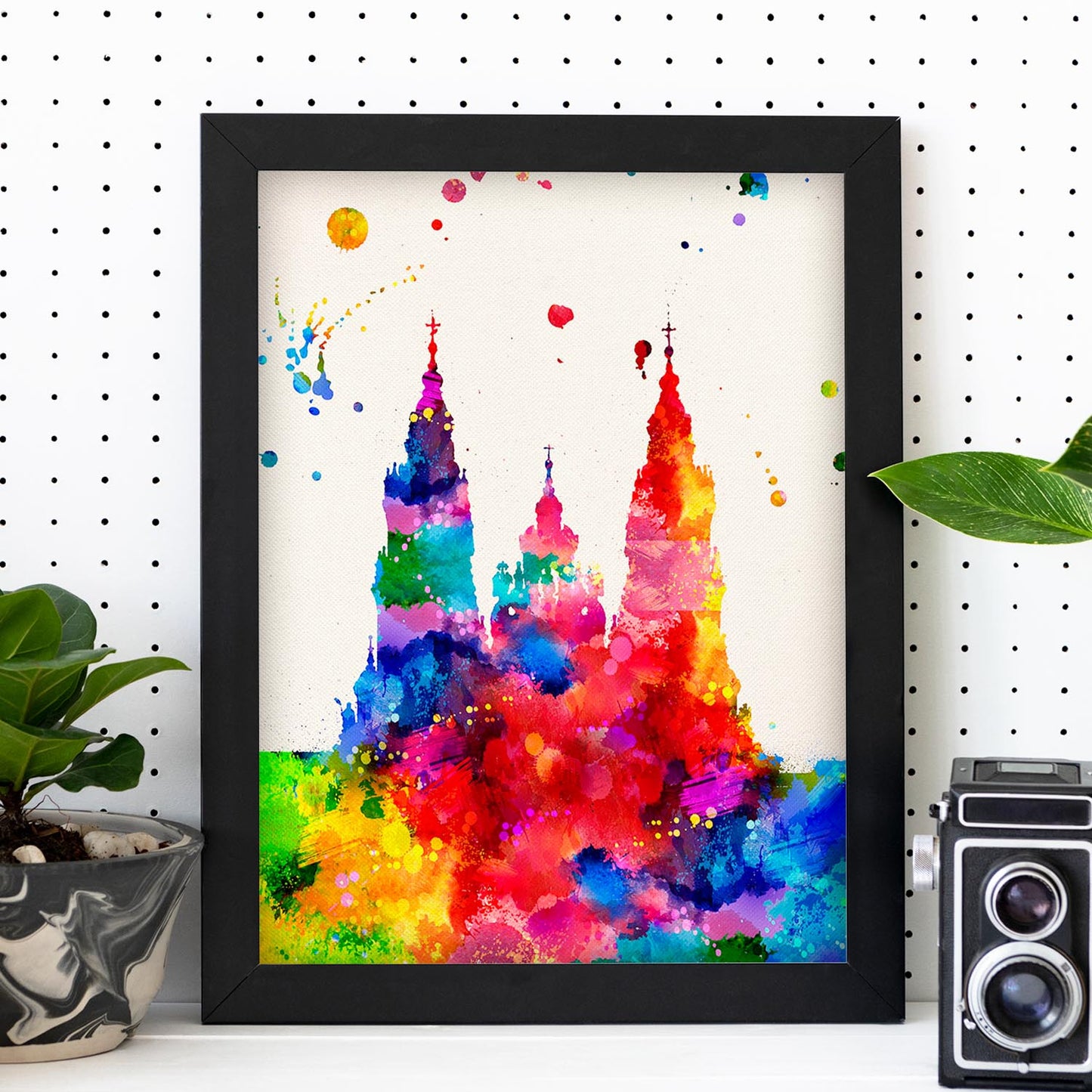 Poster de Santiago de Compostela 2. Láminas e ilustraciones de ciudades, comunidades, y mapas de España.-Artwork-Nacnic-Nacnic Estudio SL