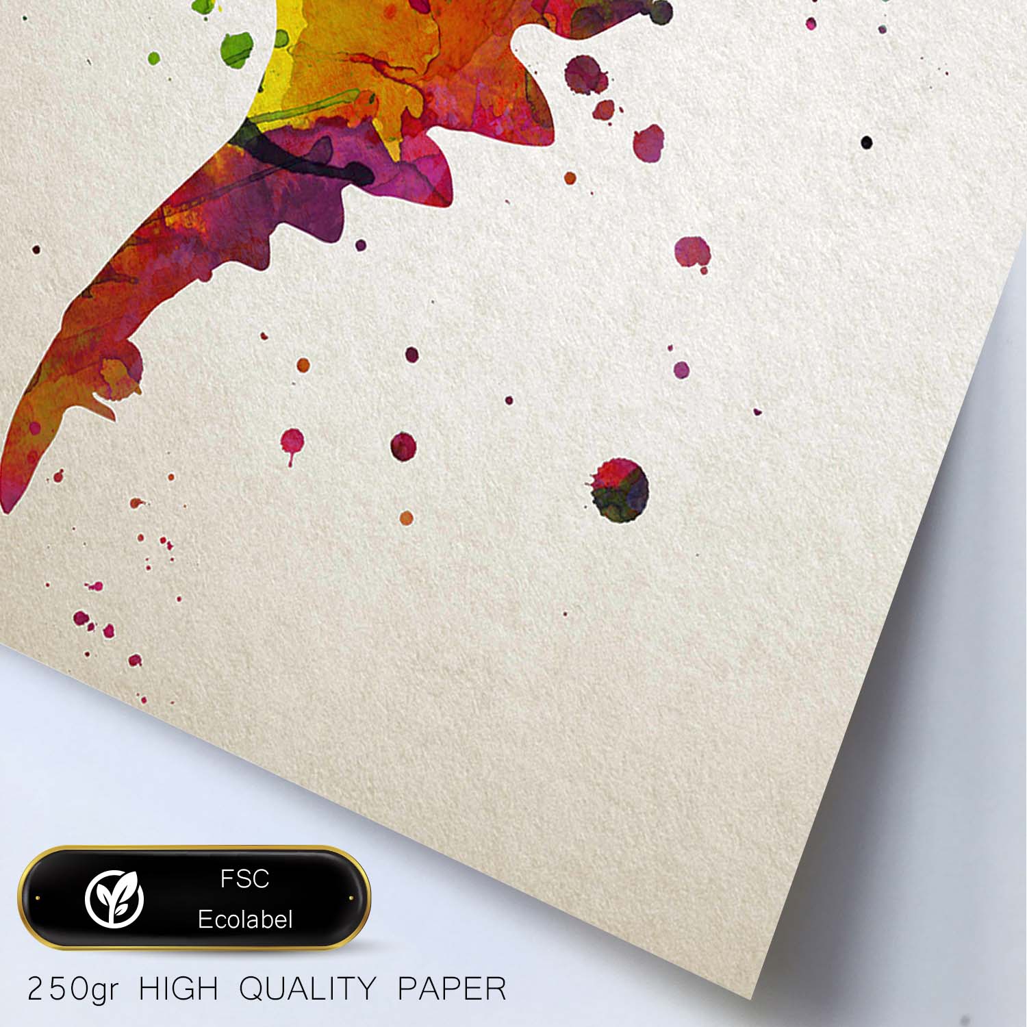 Poster de Stegosaurus estilo acuarela. Láminas de animales con estilo acuarela-Artwork-Nacnic-Nacnic Estudio SL