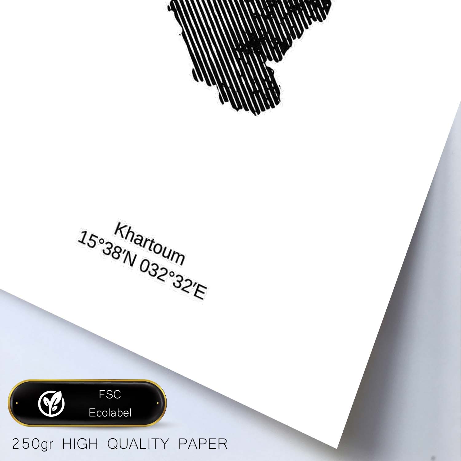 Poster de Sudán. Láminas de paises y continentes del mundo.-Artwork-Nacnic-Nacnic Estudio SL