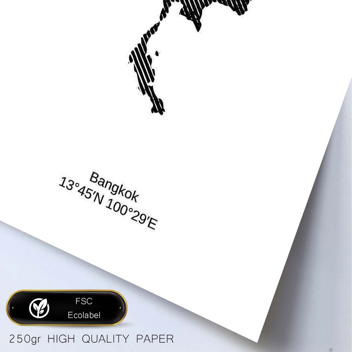 Poster de Tailandia. Láminas de paises y continentes del mundo.-Artwork-Nacnic-Nacnic Estudio SL