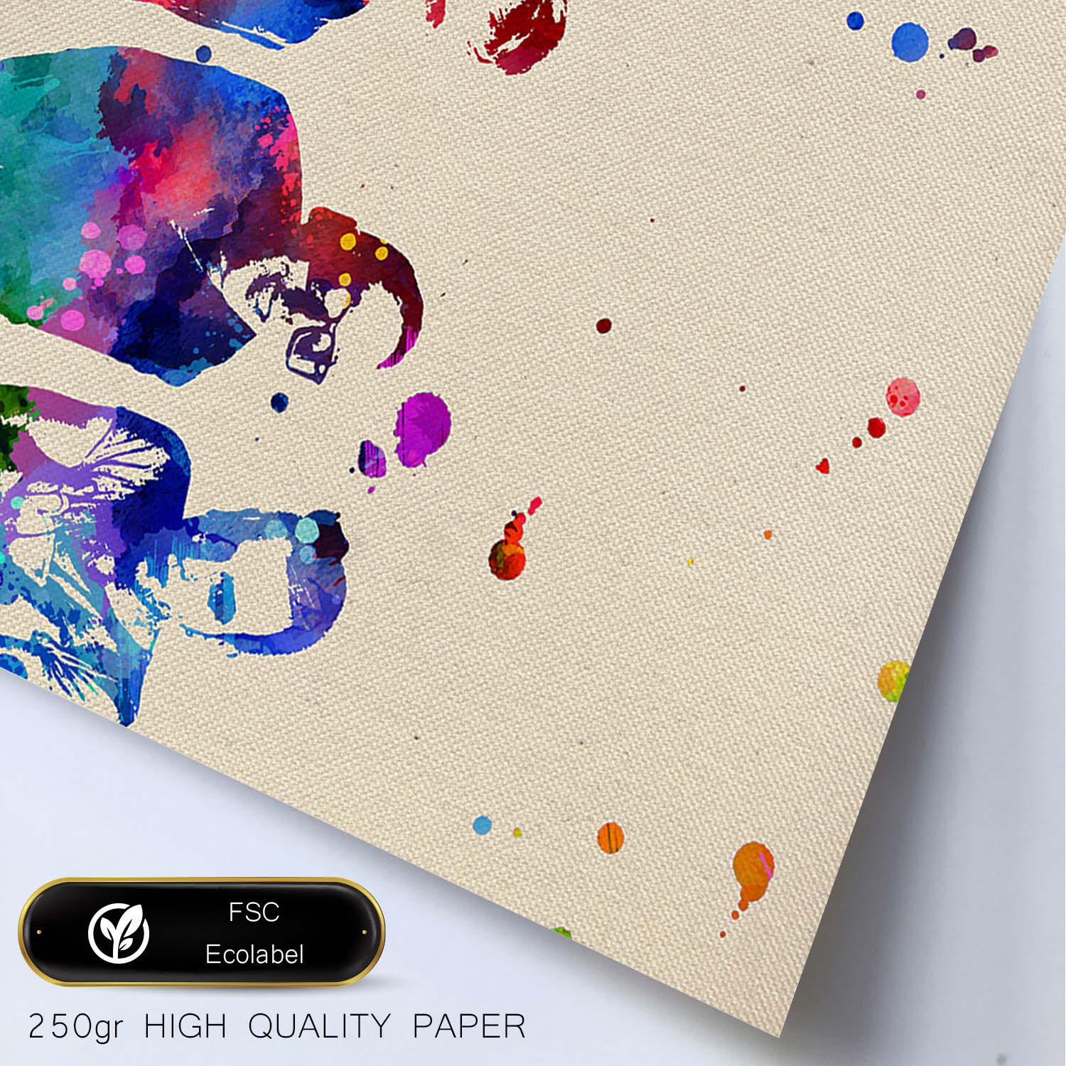 Poster de Trainspotting. Láminas de cine, películas, y actores. Posters de películas antiguas con estilo acuarela.-Artwork-Nacnic-Nacnic Estudio SL