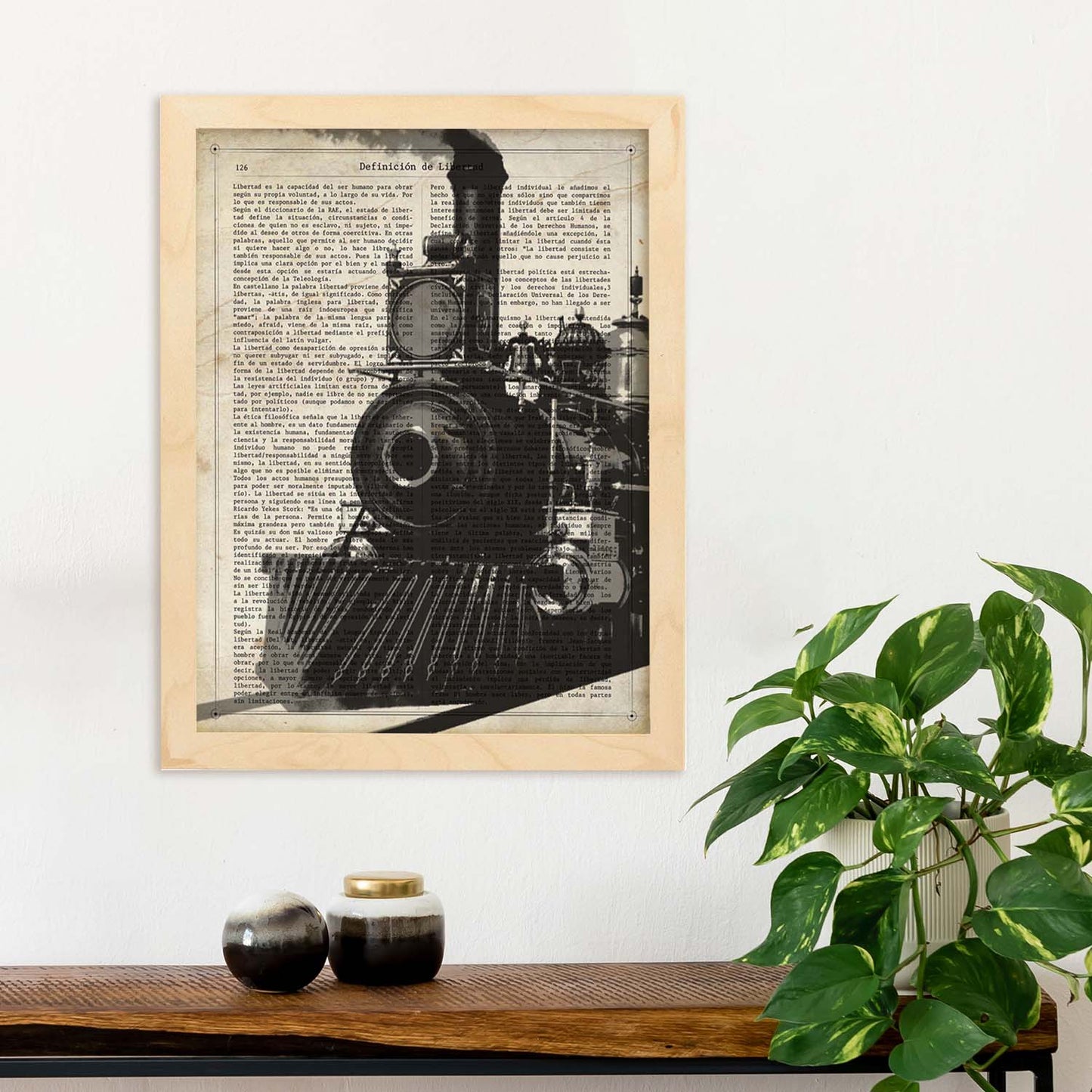 Poster de Tren. Láminas de vehículos con definiciones. Ilustraciones vintage de coches, motos, aviones,
-Artwork-Nacnic-Nacnic Estudio SL
