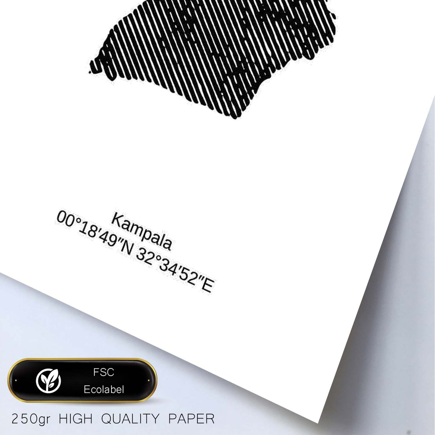 Poster de Uganda. Láminas de paises y continentes del mundo.-Artwork-Nacnic-Nacnic Estudio SL