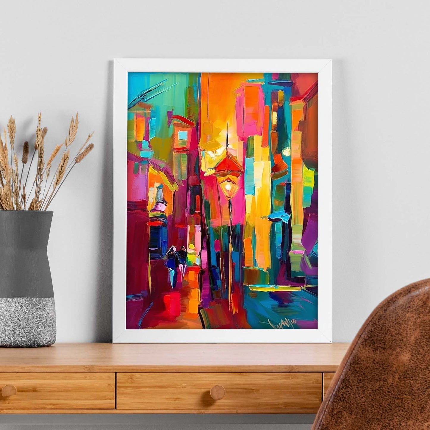 Poster de Calle Bulliciosa en Ciudad