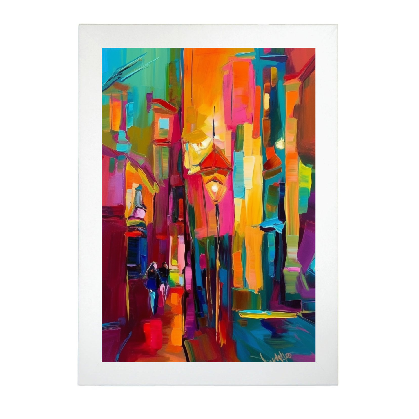 Poster de Calle Bulliciosa en Ciudad