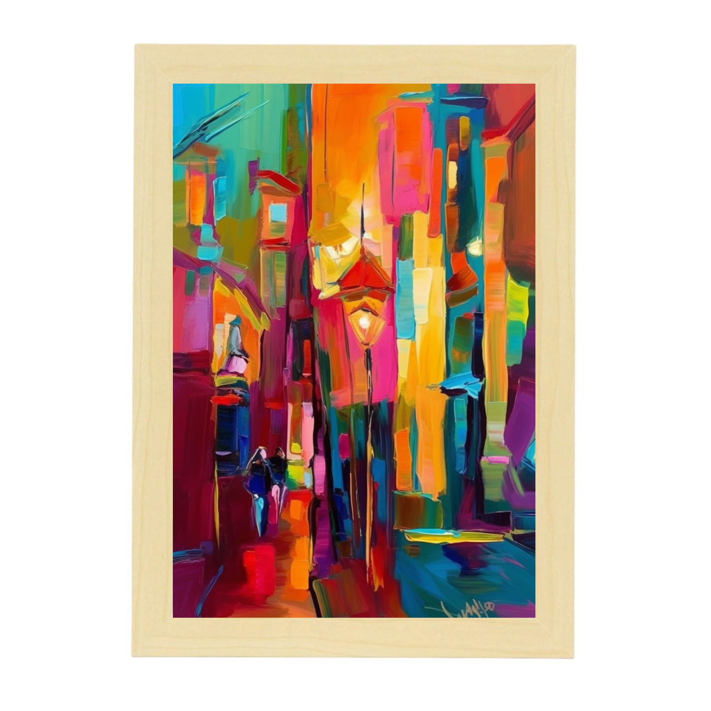 Poster de Calle Bulliciosa en Ciudad