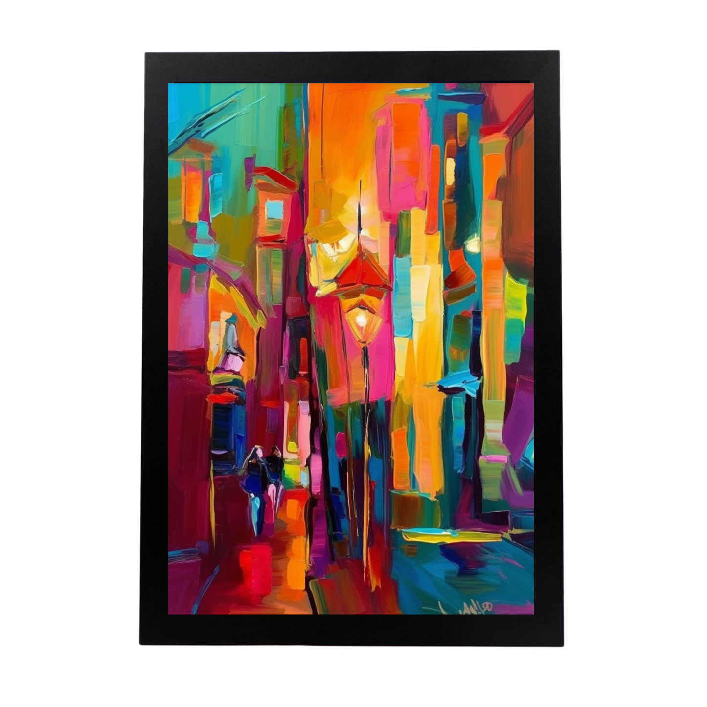 Poster de Calle Bulliciosa en Ciudad