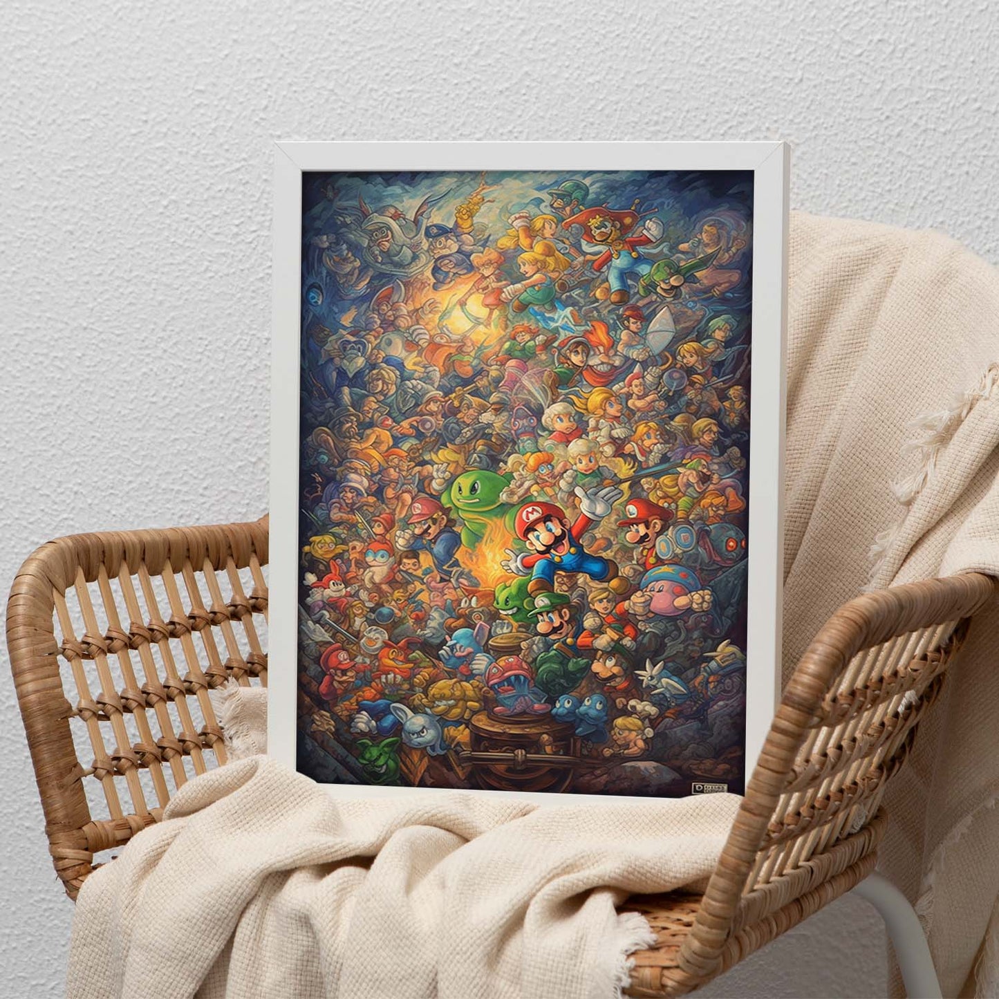 Póster de Pintura al Óleo con Compi