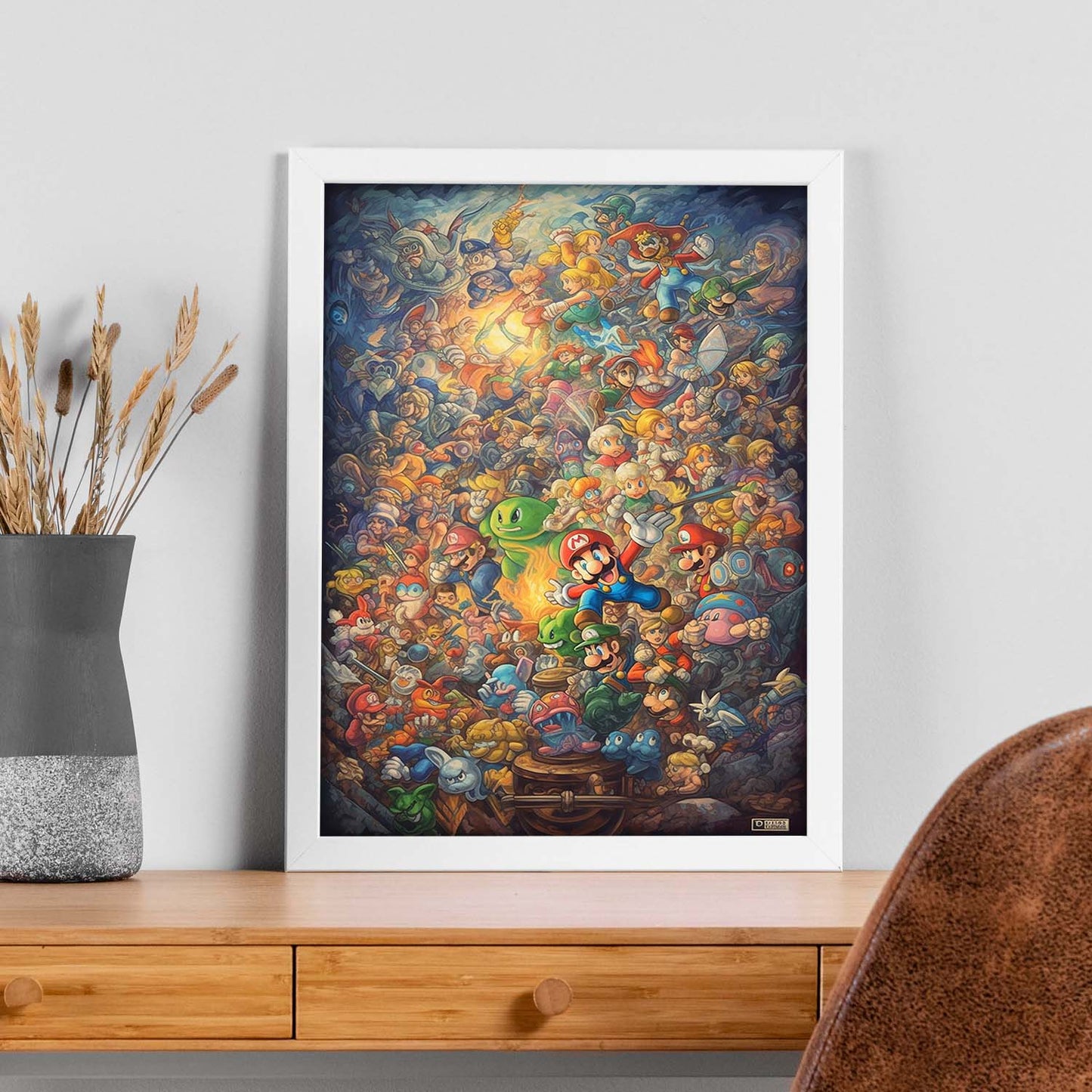 Póster de Pintura al Óleo con Compi